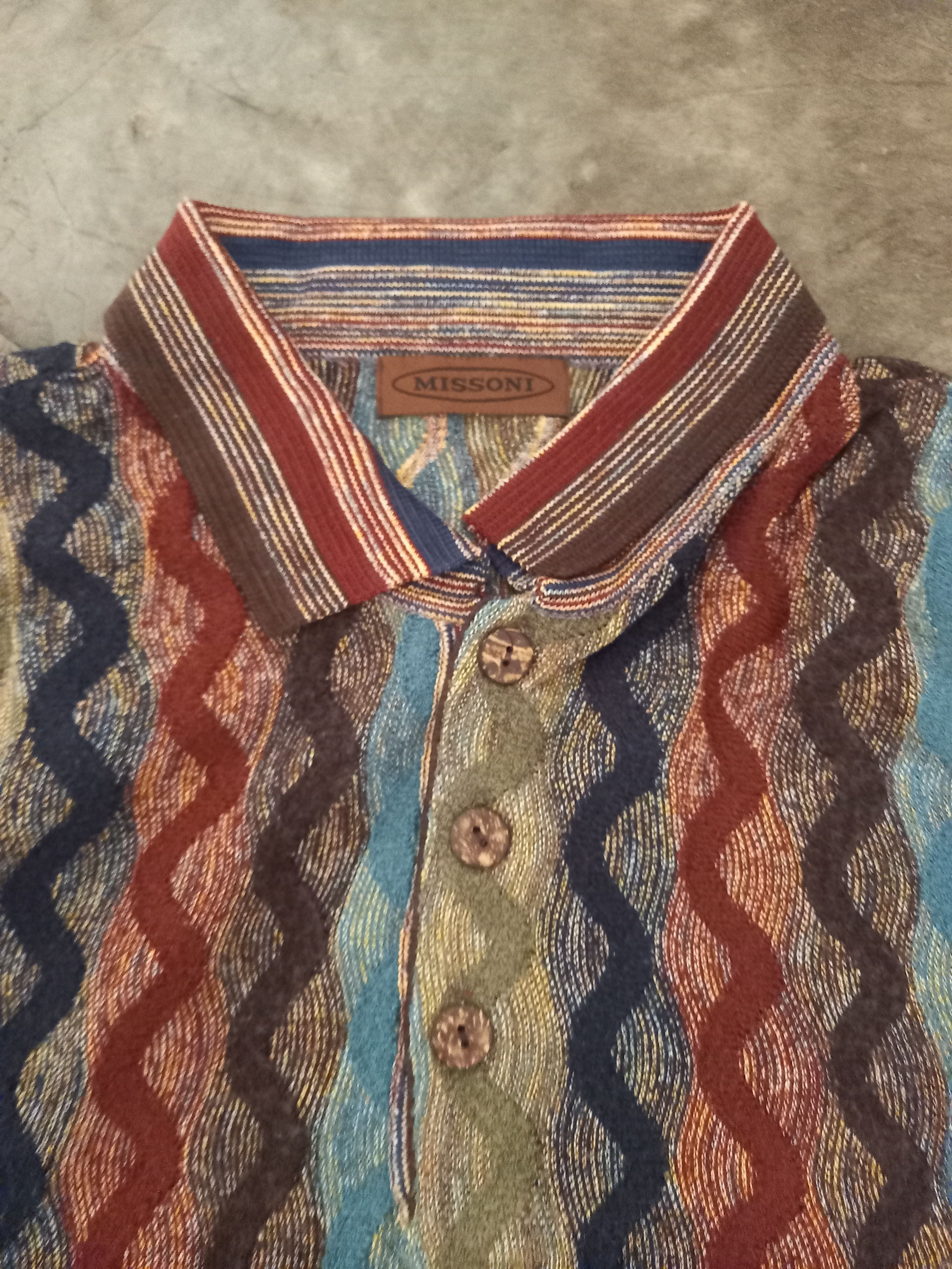 Missoni Vtg missoni knitwear 3D art Coogi Size US L / EU 52-54 / 3 - 4 Thumbnail
