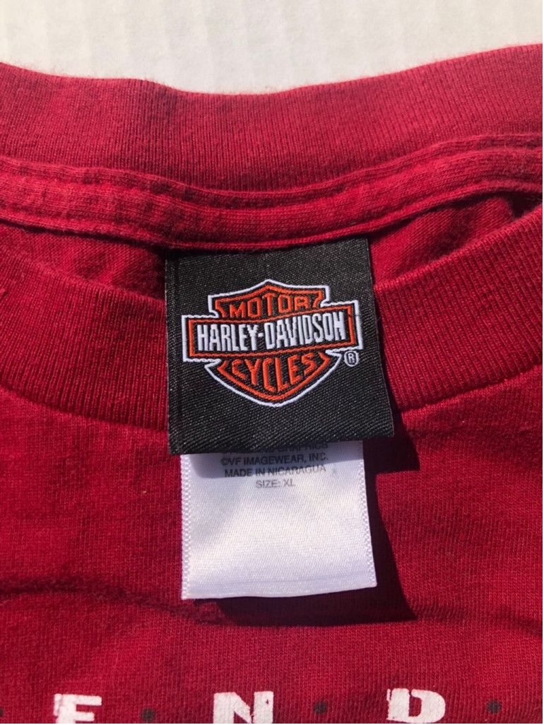 Harley Davidson Harley Davidson Red Long Sleeve T-Shirt Size XL Size US XL / EU 56 / 4 - 2 Thumbnail