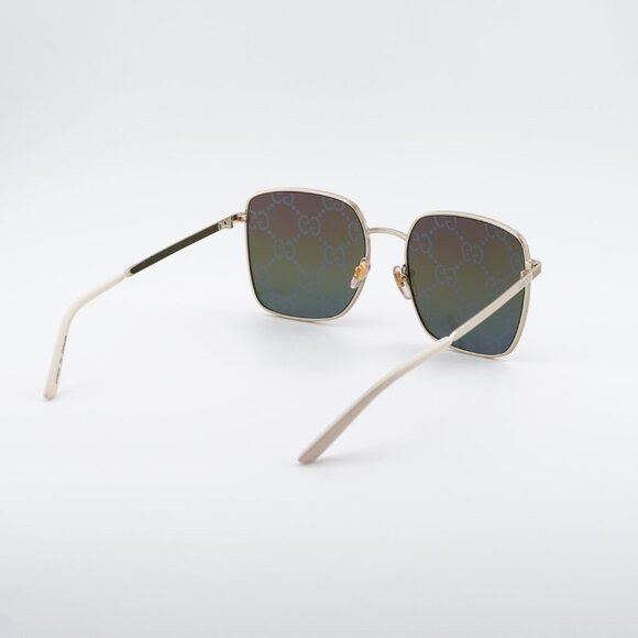 Gucci Gucci GG0802S 004 Sunglasses Gold Square Frame, Multicolor Size ONE SIZE - 9 Thumbnail