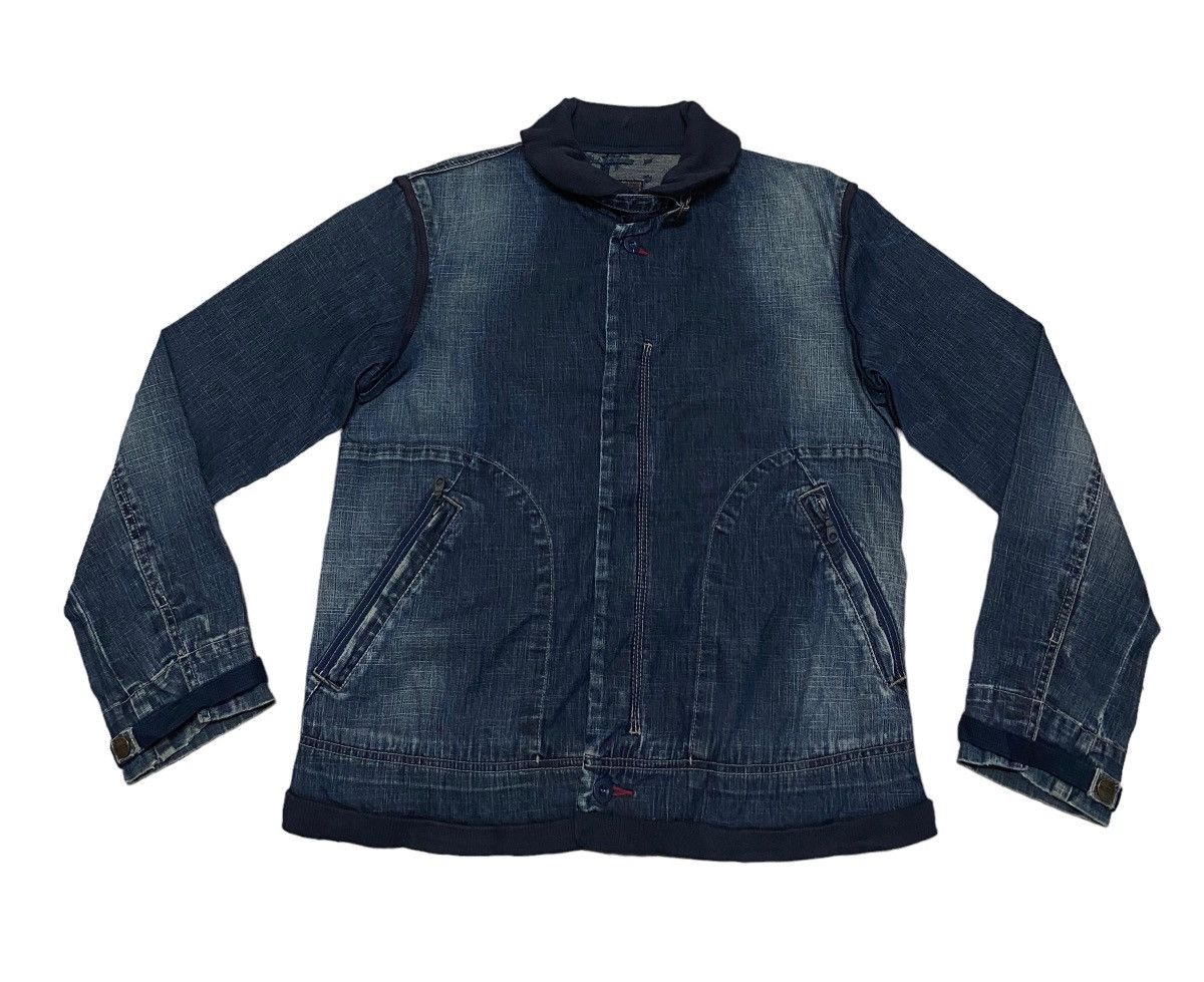Marithe + Francois Girbaud Rare Vintage Marithe Francois Girbaud Denim Jacket 1990s Size US M / EU 48-50 / 2 - 1 Thumbnail