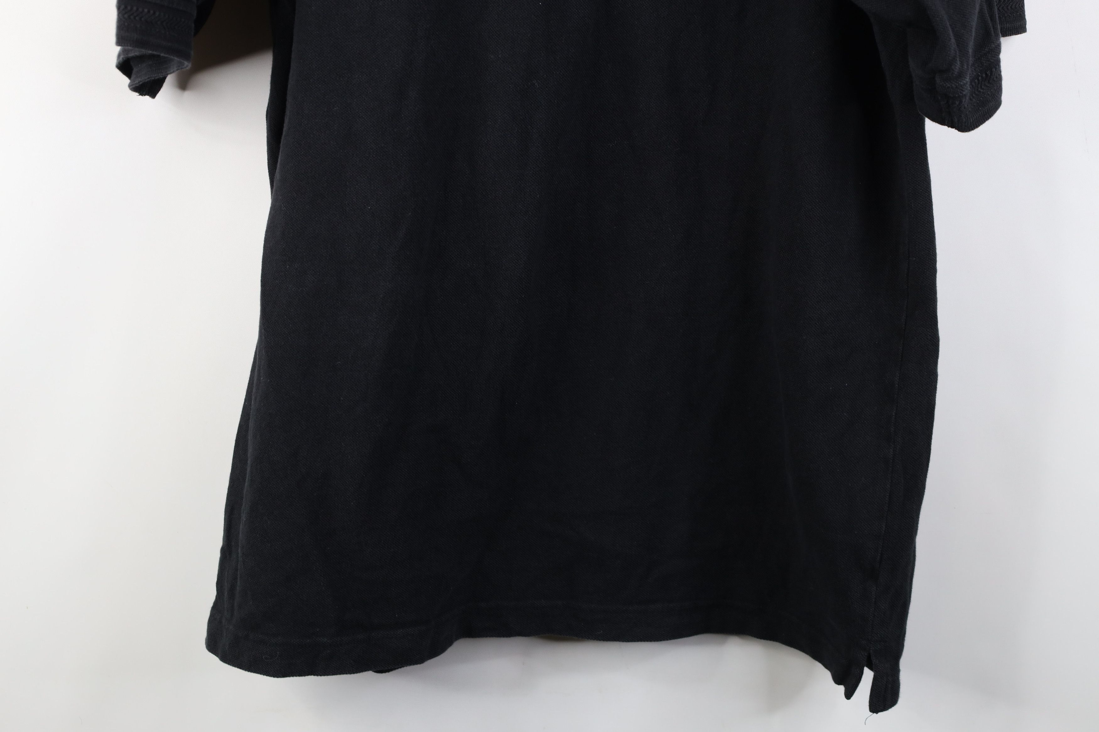 Vintage Vintage 90s Streetwear Baggy Golf Polo Shirt Black Cotton Size US L / EU 52-54 / 3 - 13 Thumbnail