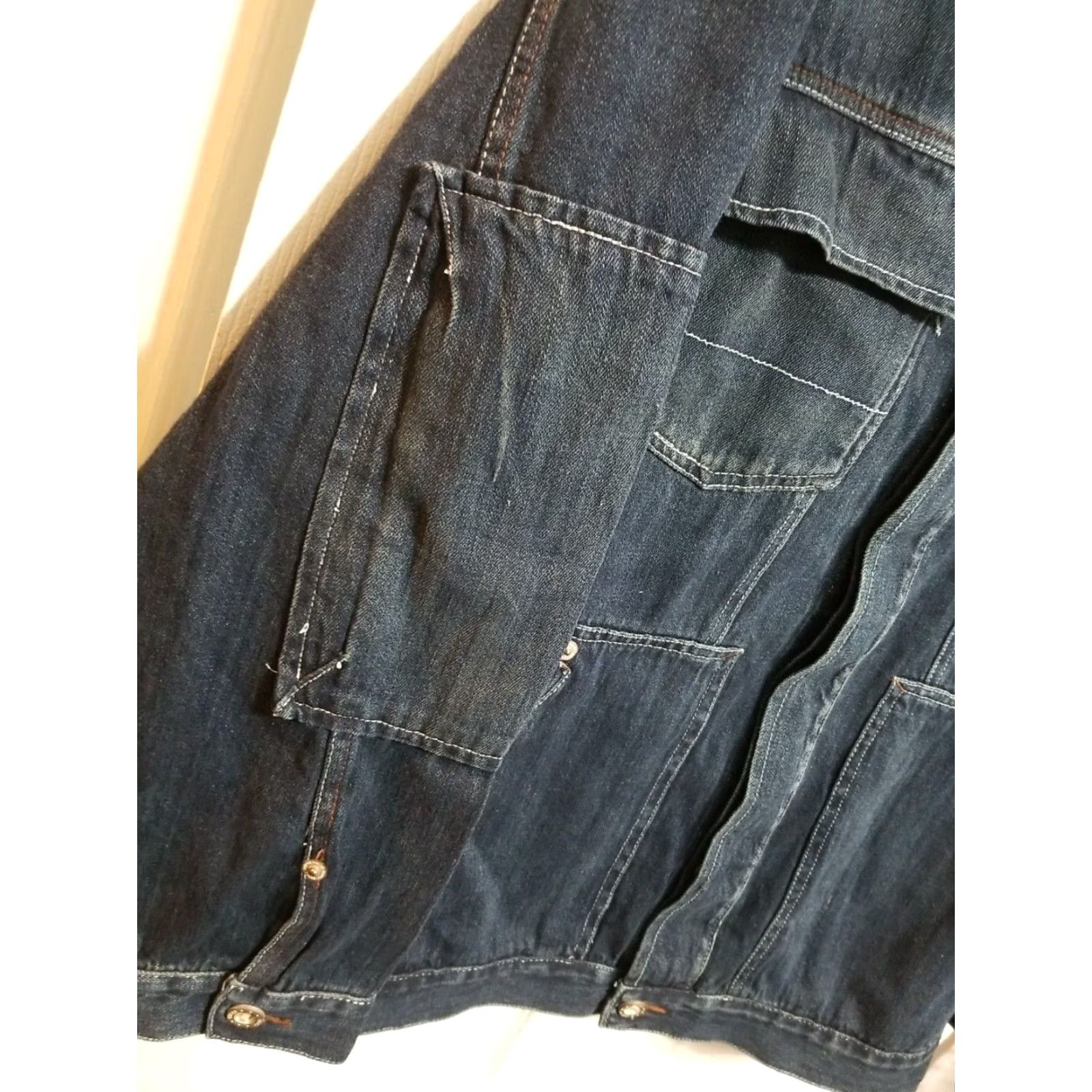 Enyce VINTAGE Enyce Denim UTILITY Jean Jacket XL Blue Mens Button-Down Collar Jacket Size US 36 / EU 52 - 3 Thumbnail