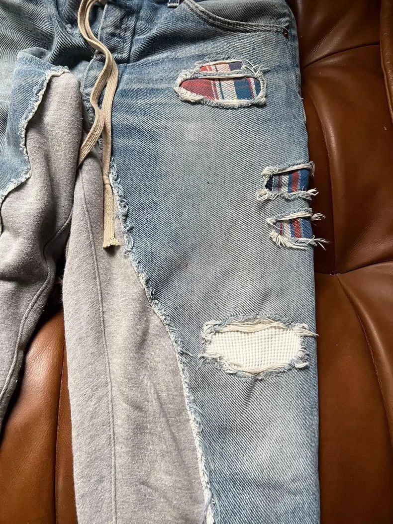 Greg Lauren Greg Lauren 50/50 Splicing pants Size US 32 / EU 48 - 4 Thumbnail