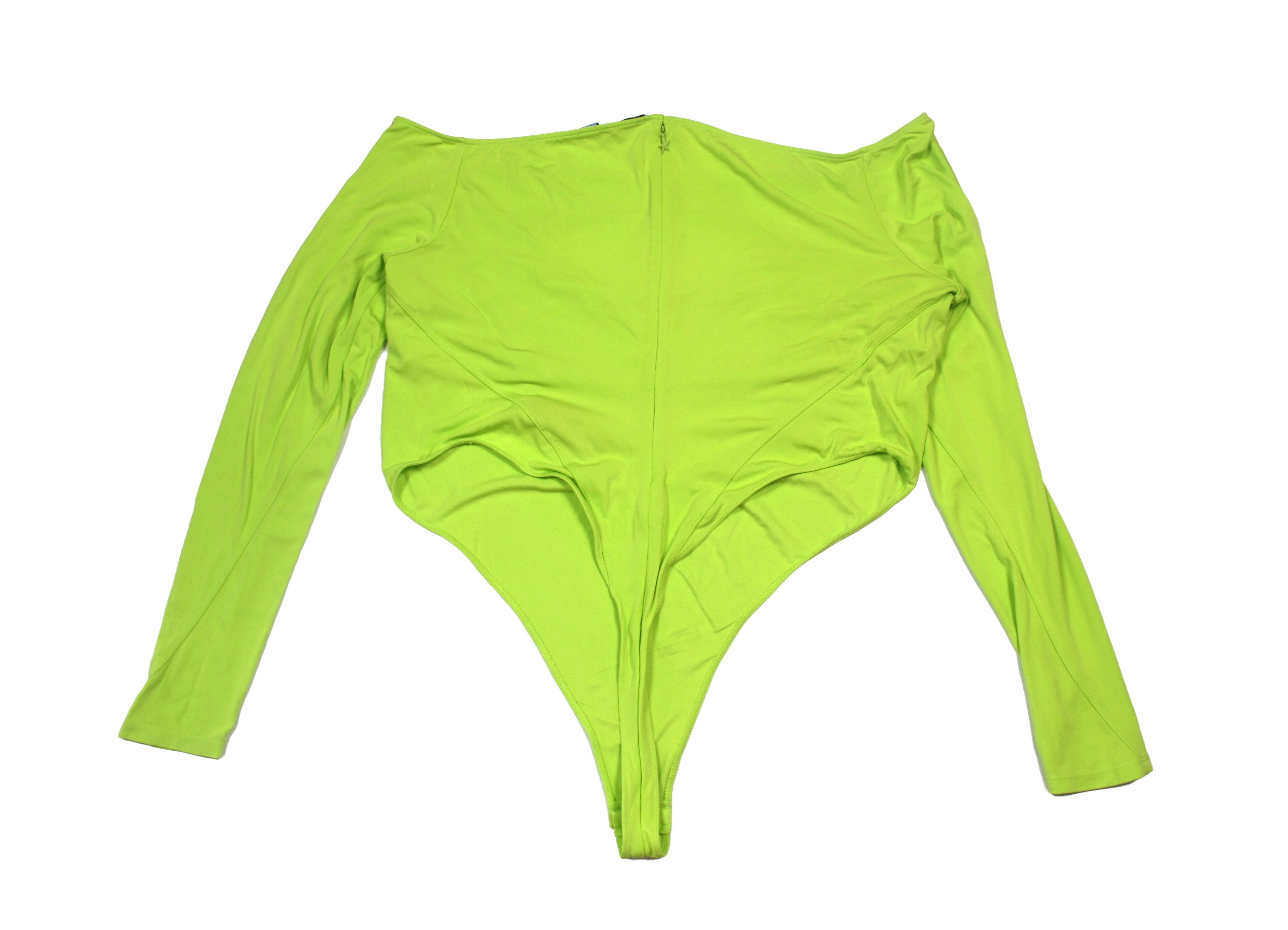 H&M × Mugler Green Stretch Bodysuit Size XXL / US 16-18 / IT 52-54 - 2 Thumbnail