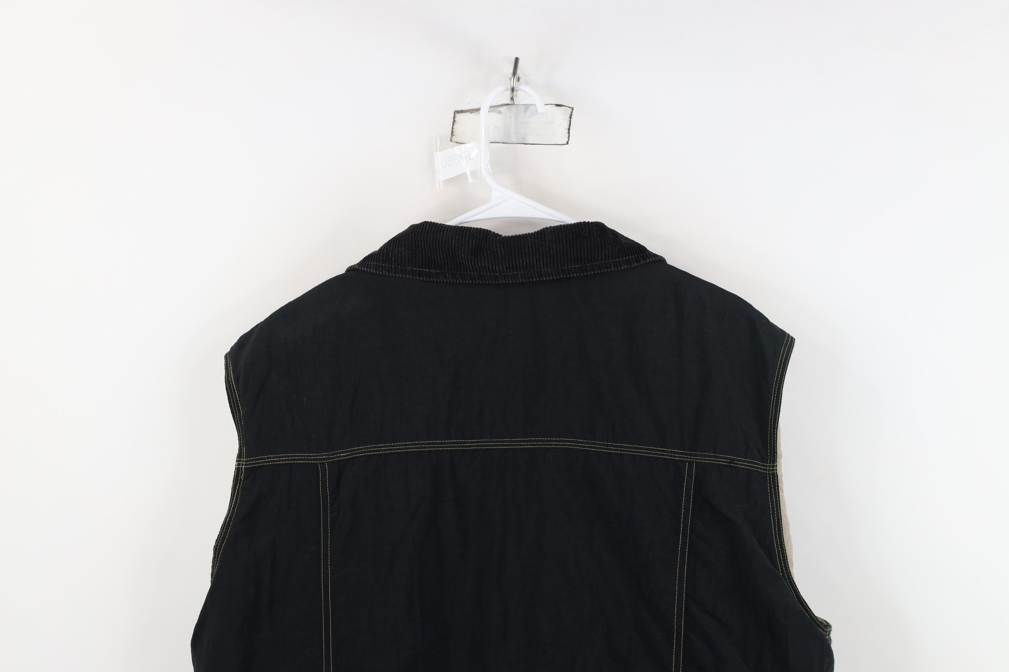 Vintage Vintage 90s Streetwear Flannel Corduroy Collar Vest Jacket Size US XL / EU 56 / 4 - 13 Thumbnail