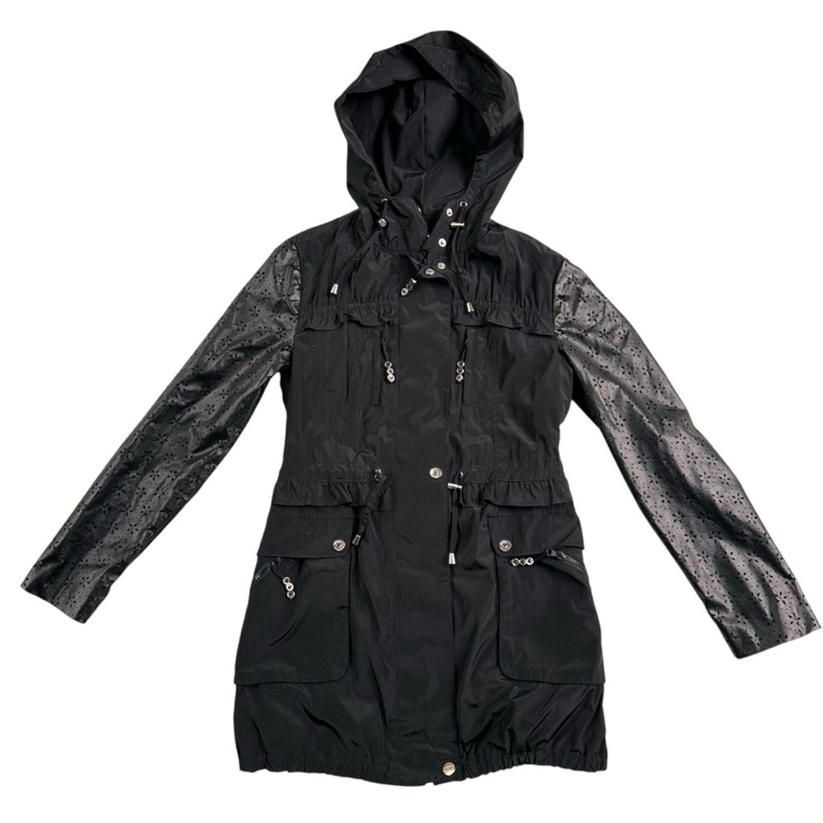 Betsey Johnson Betsey Johnson Anorak Rain Jacket – Black – Size M – EUC Size M / US 6-8 / IT 42-44 - 2 Thumbnail