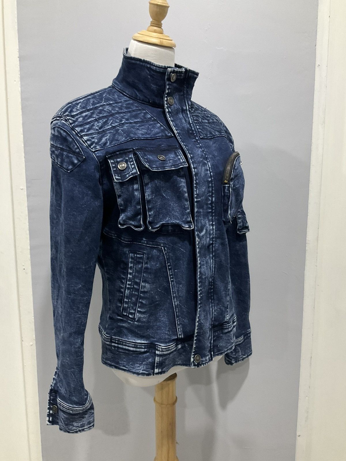 If Six Was Nine × Japanese Brand × Le Grande Bleu (L.G.B.) Rare Jacket Biker Denim Japan Brand Size S / US 4 / IT 40 - 5 Thumbnail