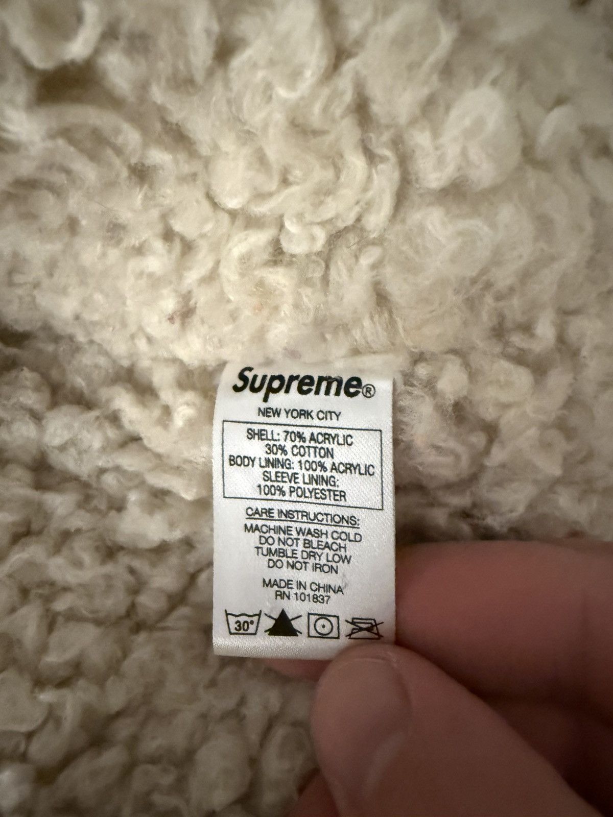 Supreme Plaid Shearling Bomber Jacket Size US XL / EU 56 / 4 - 6 Thumbnail