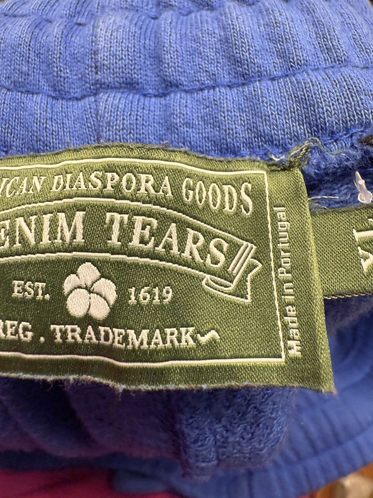 DENIM TEARS Denim Tears Wreath Sweatpants Blue Royal Size XL Size US 36 / EU 52 - 9 Thumbnail