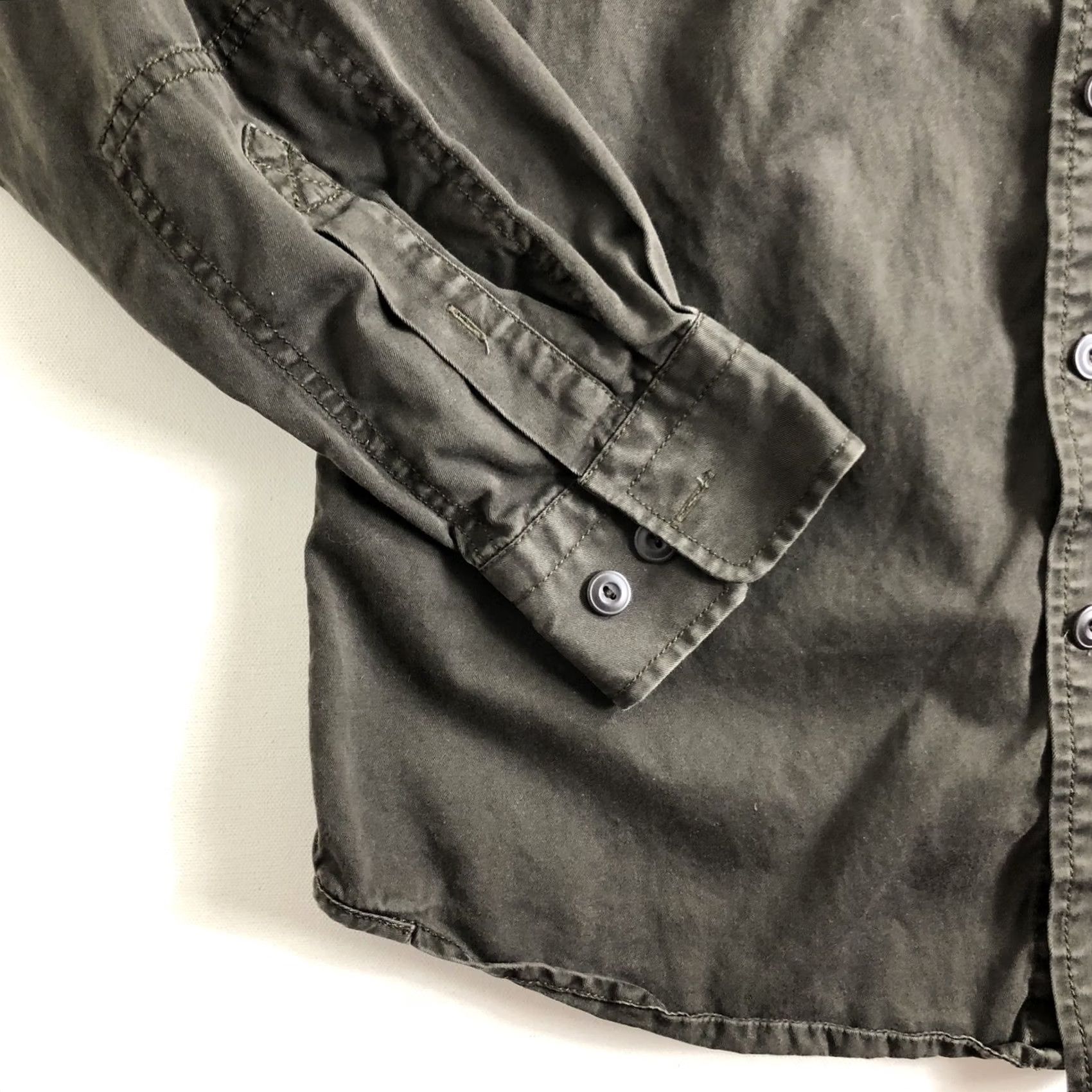 Express Express Design Studio Shirt Mens Size M Brown Button-Up Modern Fit Two Pocket Size US M / EU 48-50 / 2 - 4 Thumbnail