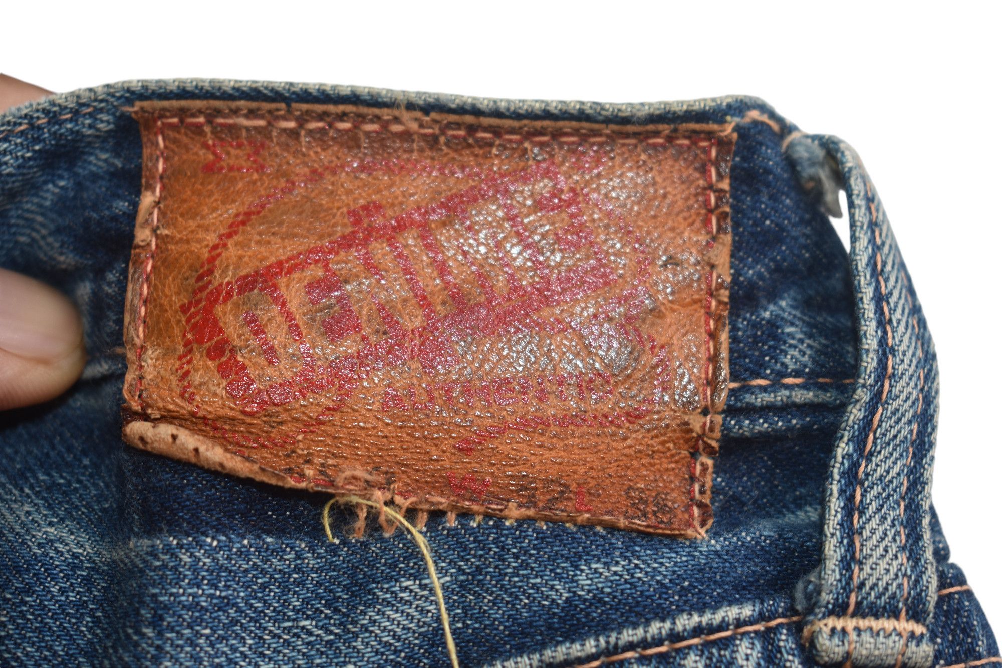 Denime × If Six Was Nine × Japanese Brand Wide Leg 🔥 Denime Japanese Faded Distress Jeans W31 Size US 31 - 10 Thumbnail