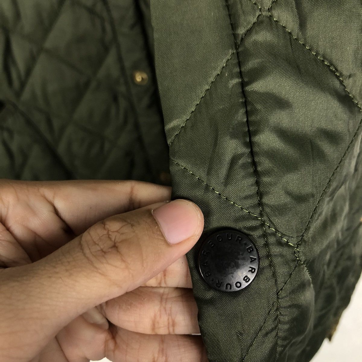 Barbour 📌Vintage Snap Button Quilted Jacket Chore Barbour Size US S / EU 44-46 / 1 - 17 Thumbnail