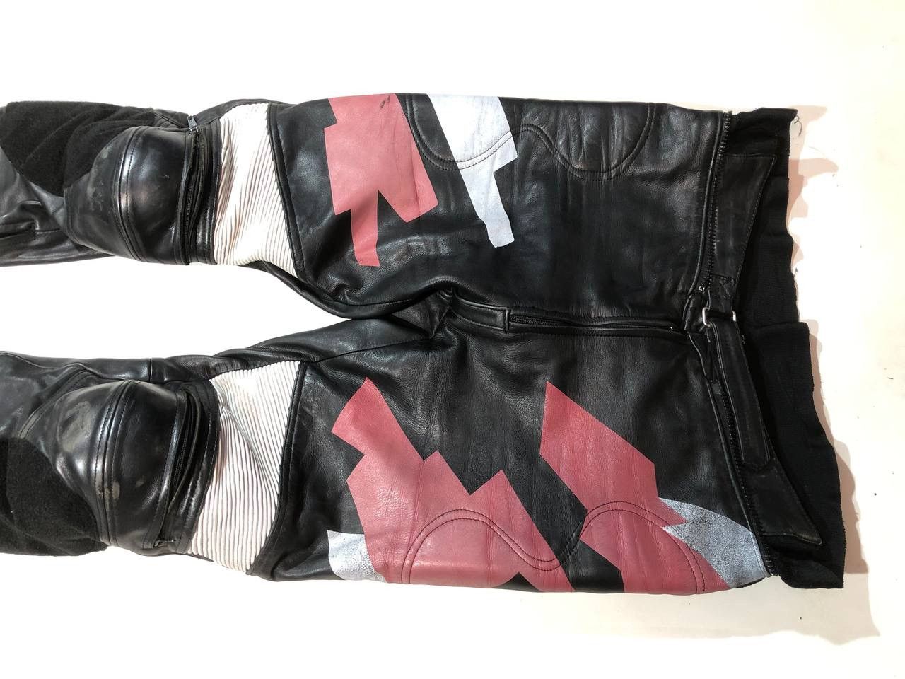 Vintage Avangarde Moto Racing Leather Pants Vintage Size US 35 - 5 Thumbnail