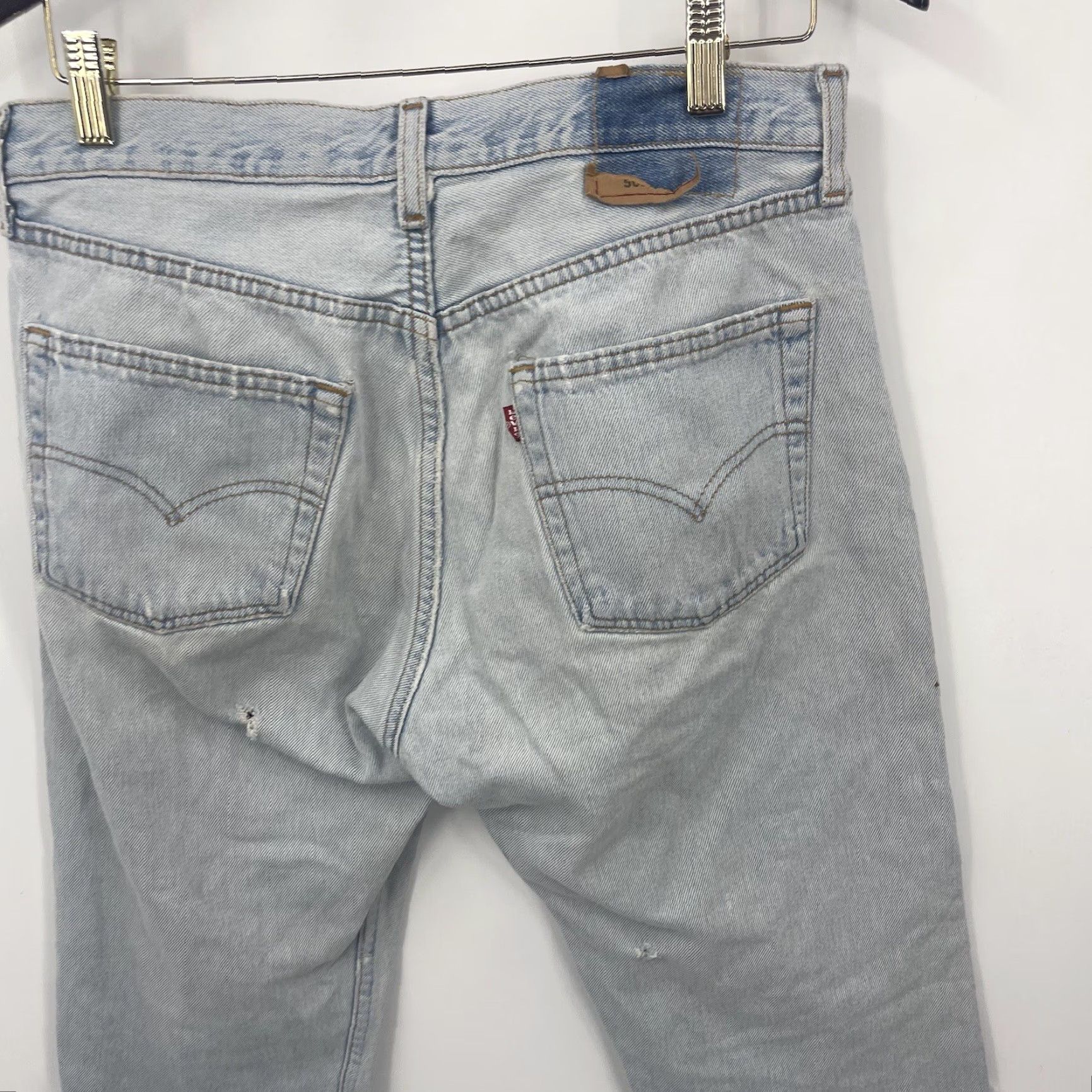 Levi's VINTAGE Levi's 501 High Rise Denim Jeans Womens 33 Blue Cut Off USA Jorts Size 24" / US 00 / IT 34 - 5 Thumbnail