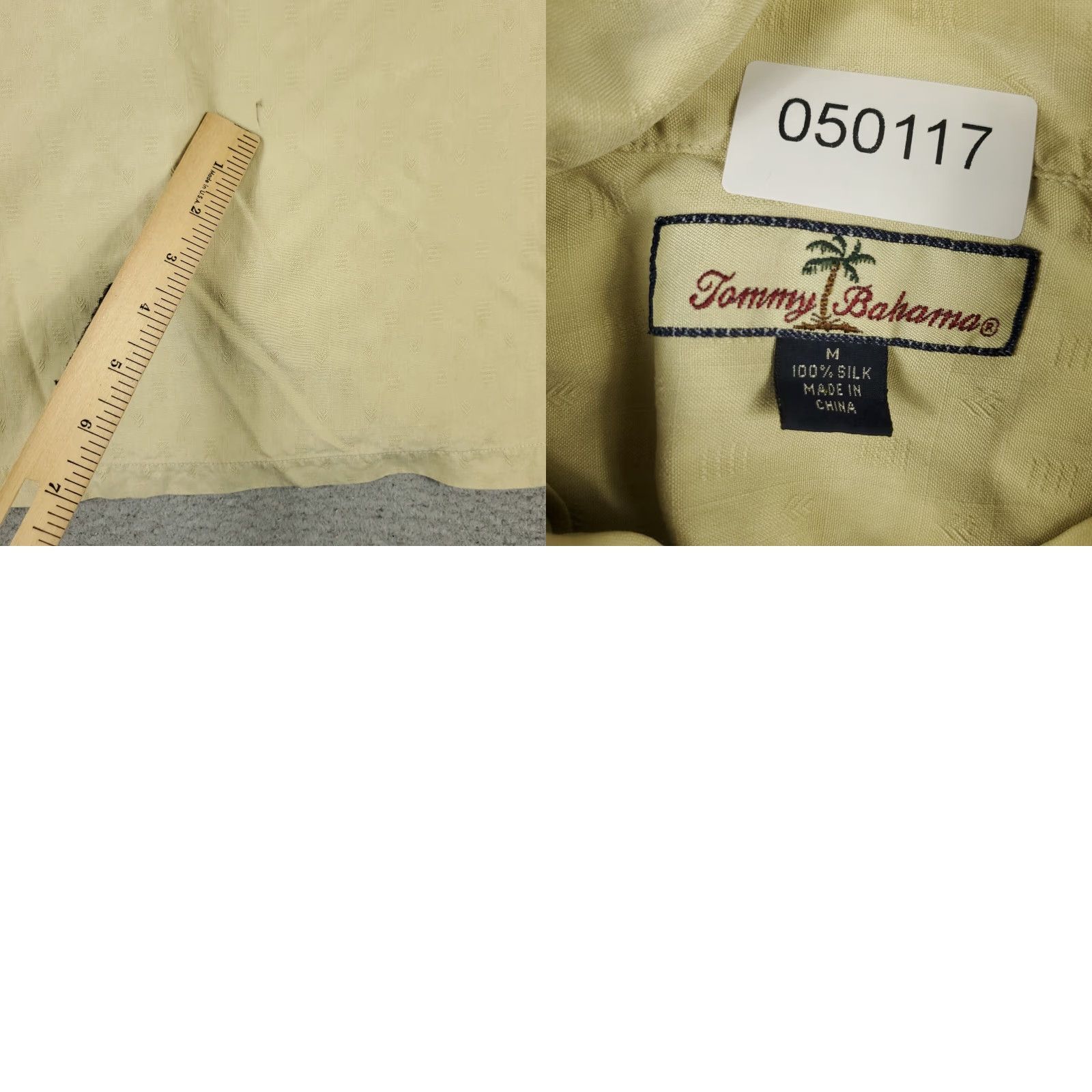Tommy Bahama Tommy Bahama Shirt Mens Medium Yellow Hawaiian Button Up Short Sleeve Size US M / EU 48-50 / 2 - 8 Thumbnail