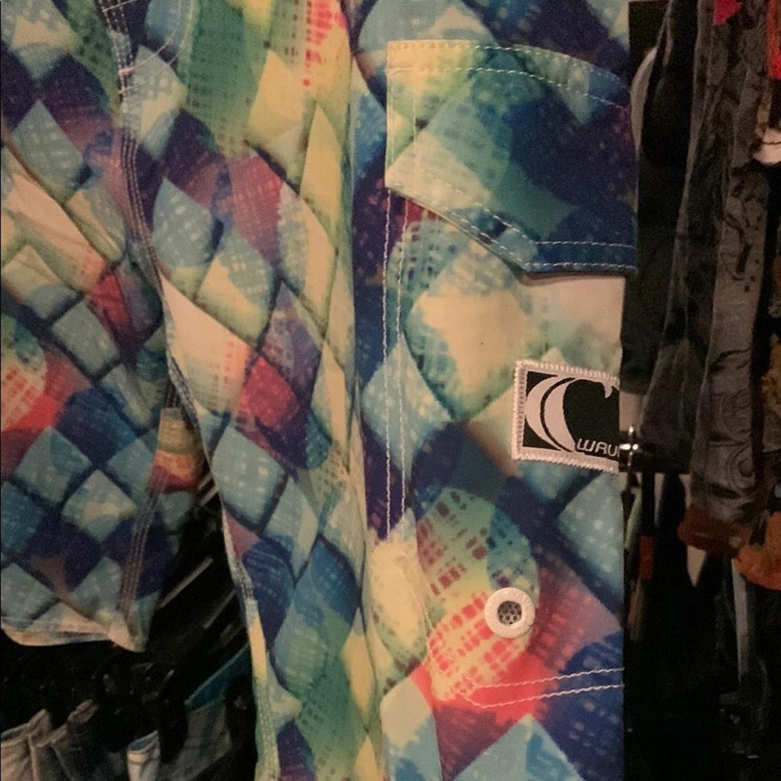 Designer Colorful Plaid Board Shorts Size US 32 / EU 48 - 3 Thumbnail