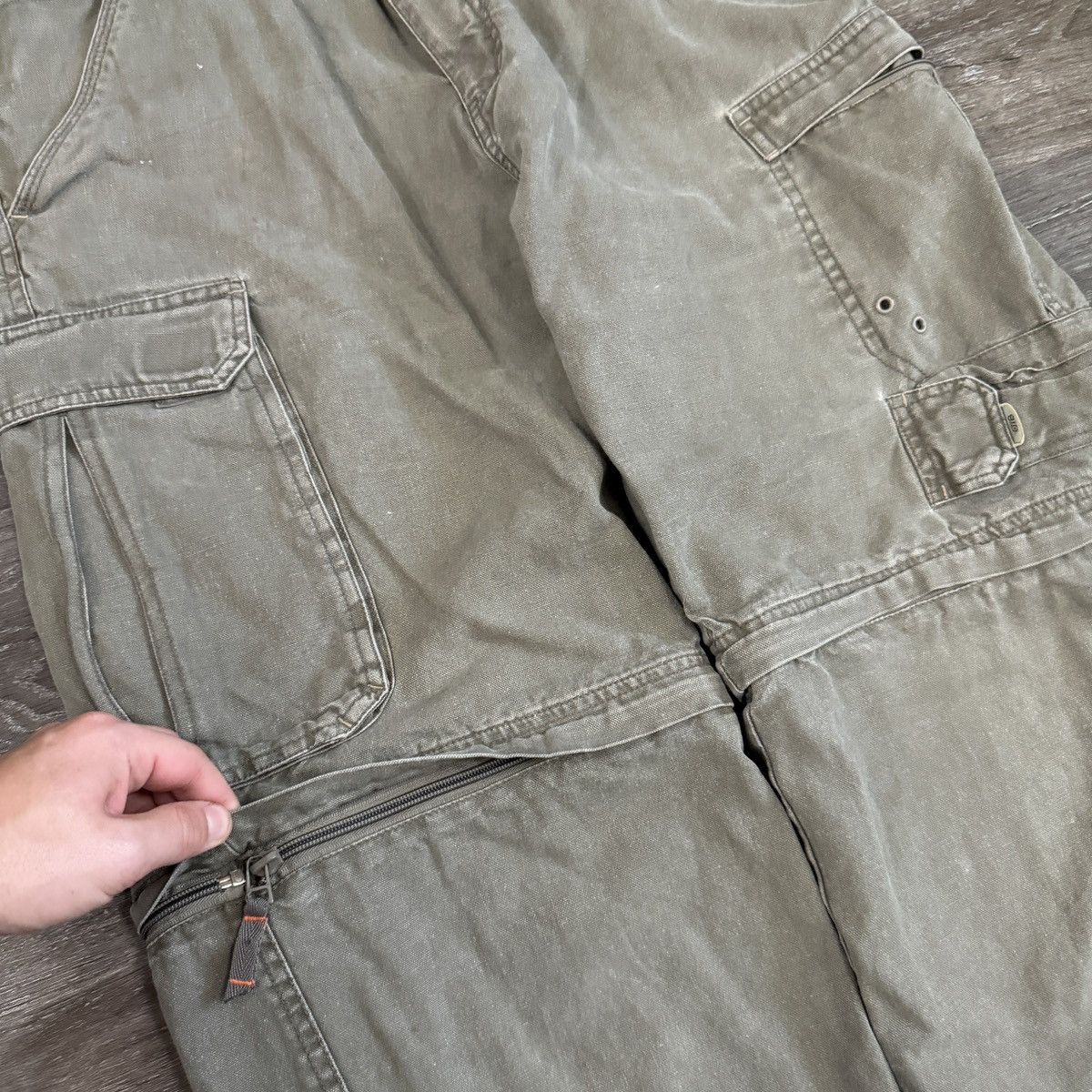 JNCO × Japanese Brand × Vintage Crazy Vintage y2k OTB baggy tech wear cargo pants Size US 31 - 3 Thumbnail