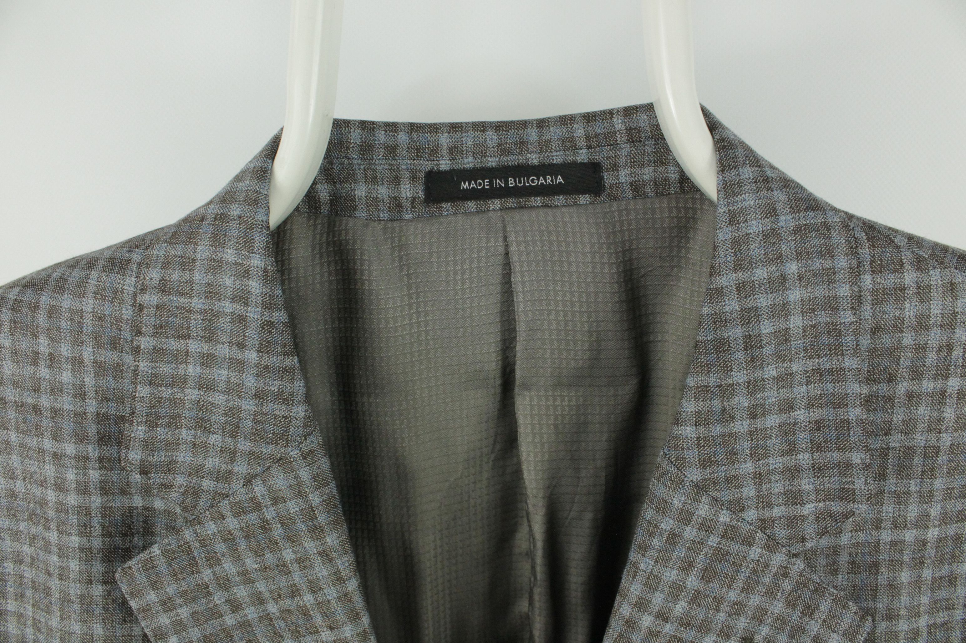 Emporio Armani Emporio Armani G-Line Super 130's Check Sports Jacket Size 48R - 3 Thumbnail