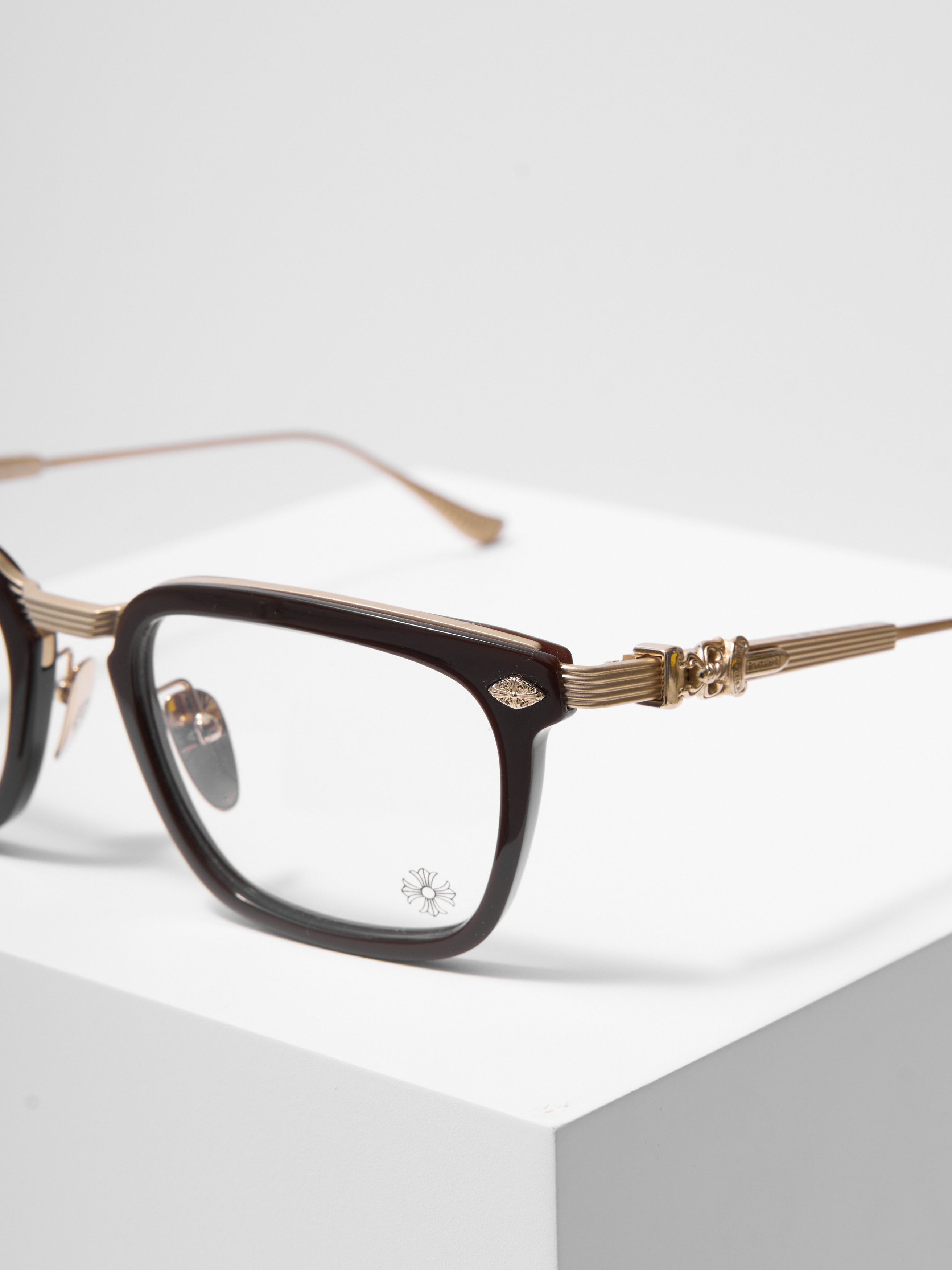 Chrome Hearts CHROME HEARTS OVERPOKED CLASSIC BROWN/MATTE GOLD PLATED Size ONE SIZE - 5 Thumbnail