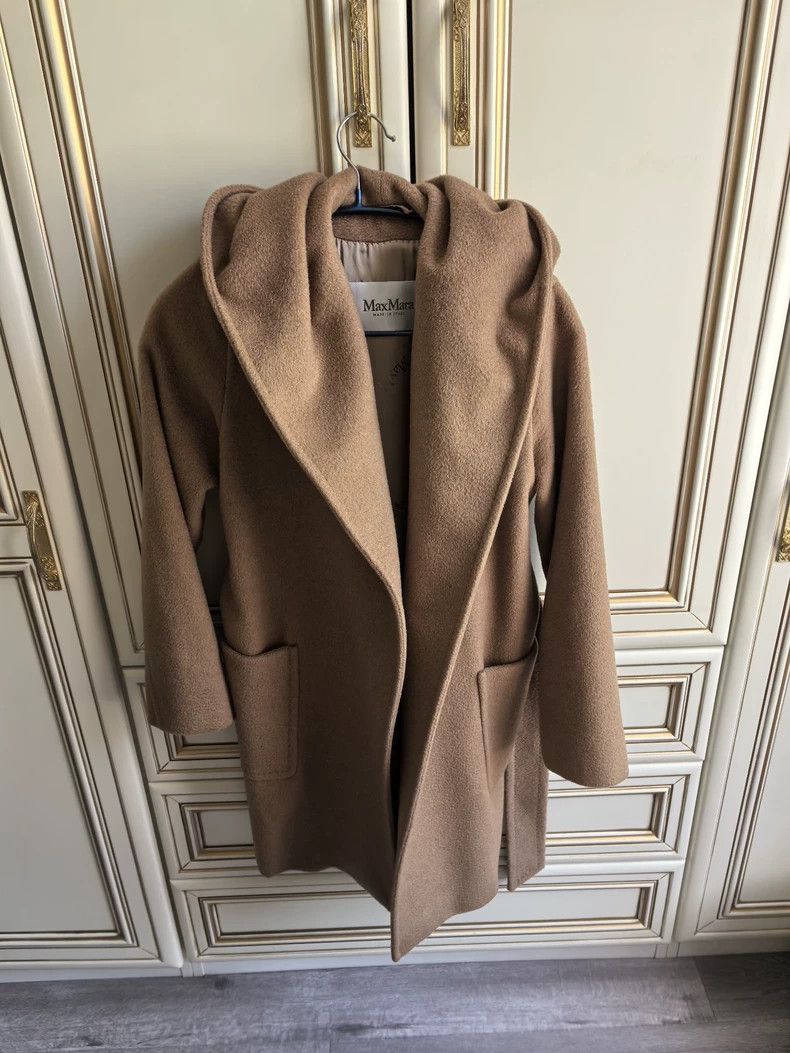 Max Mara Max Mara Coat, hooded, hooded, laced, camel hair. Size S / US 4 / IT 40 - 1 Thumbnail