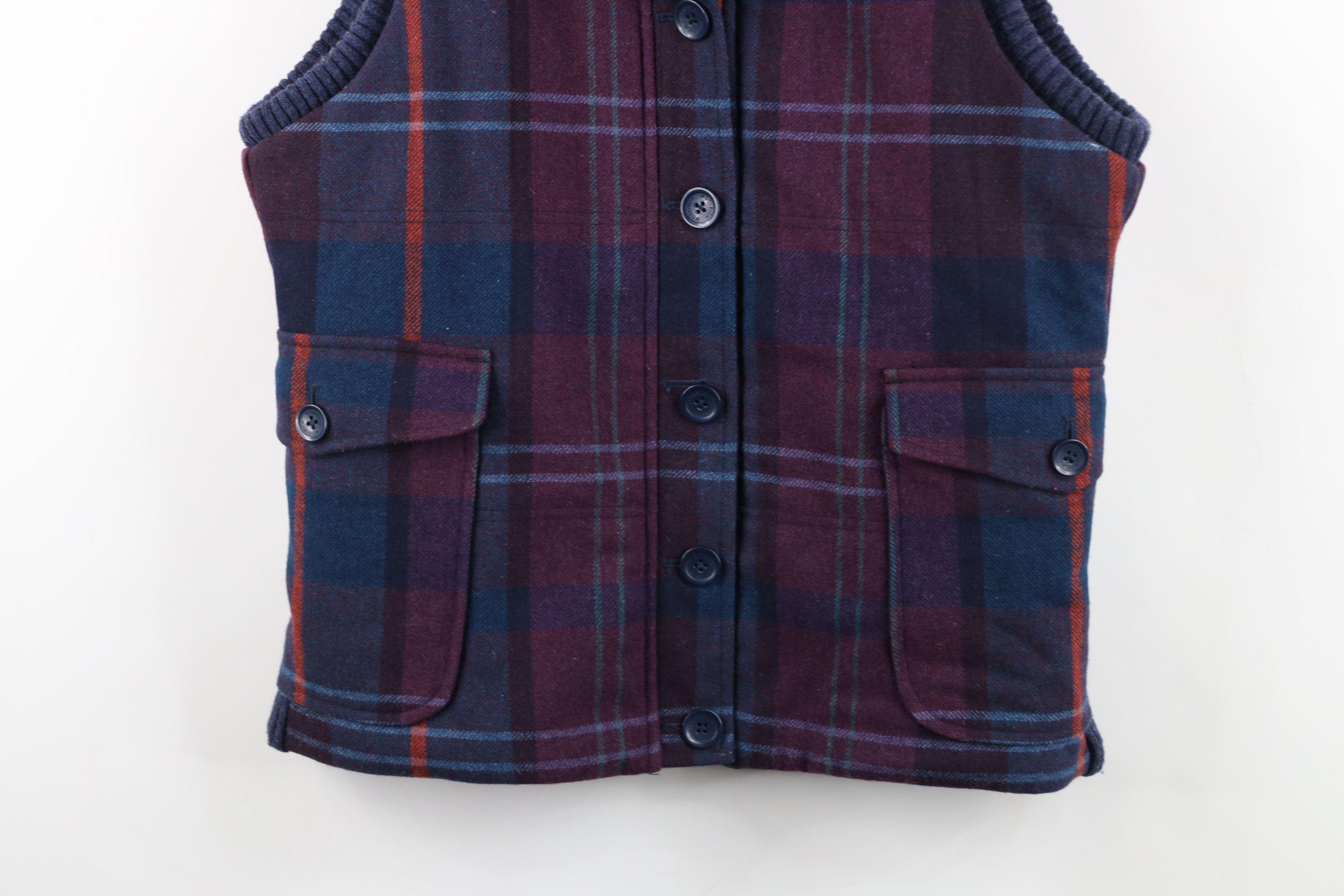 Woolrich Woolen Mills Vintage Woolrich Faded Wool Puffer Vest Jacket Rainbow Plaid Size M / US 6-8 / IT 42-44 - 3 Thumbnail