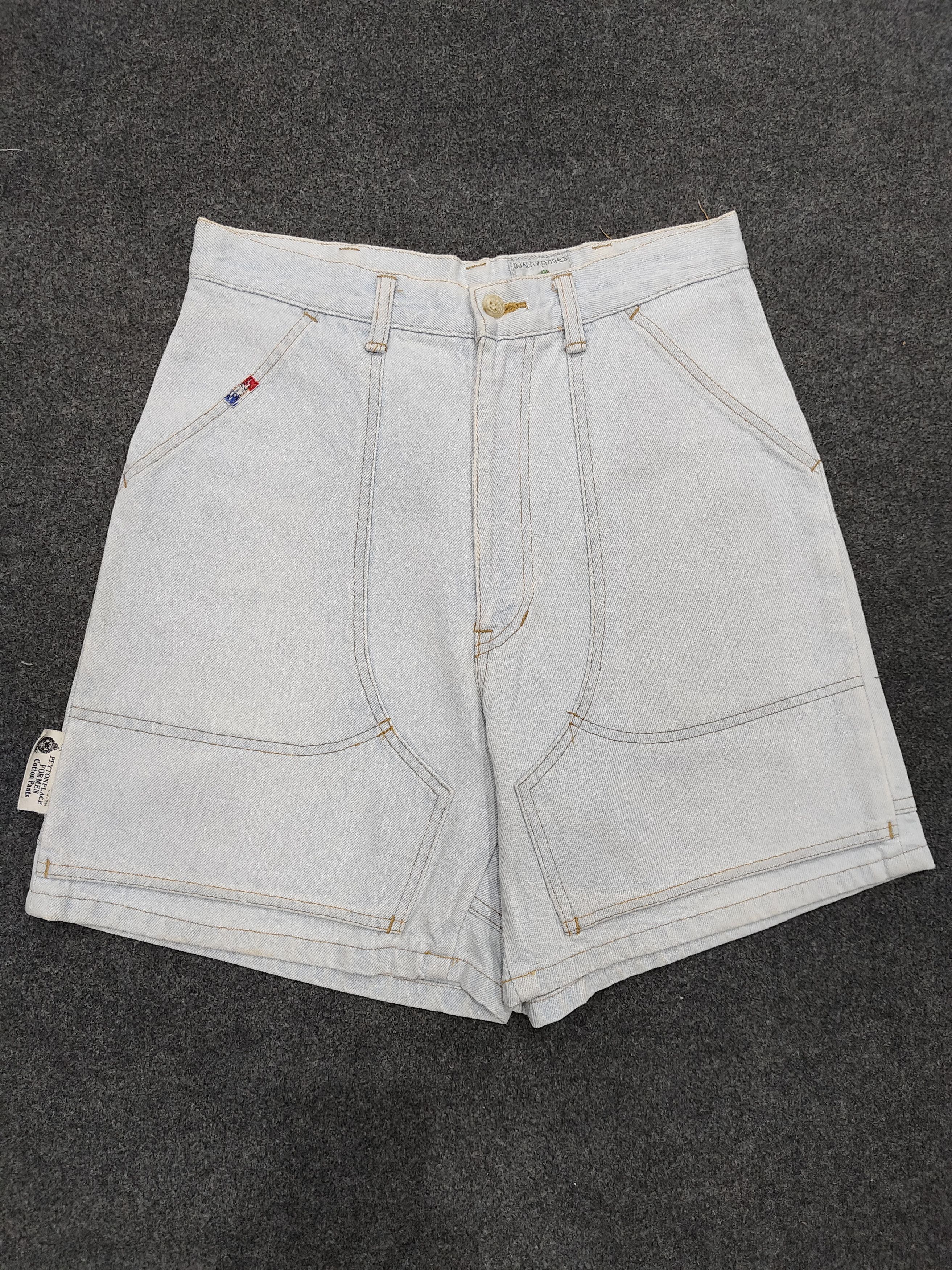 PPFM 🇯🇵 Vtg PPFM 🇯🇵 Double Layers Baggy Short Jeans Size US 28 / EU 44 - 1 Thumbnail