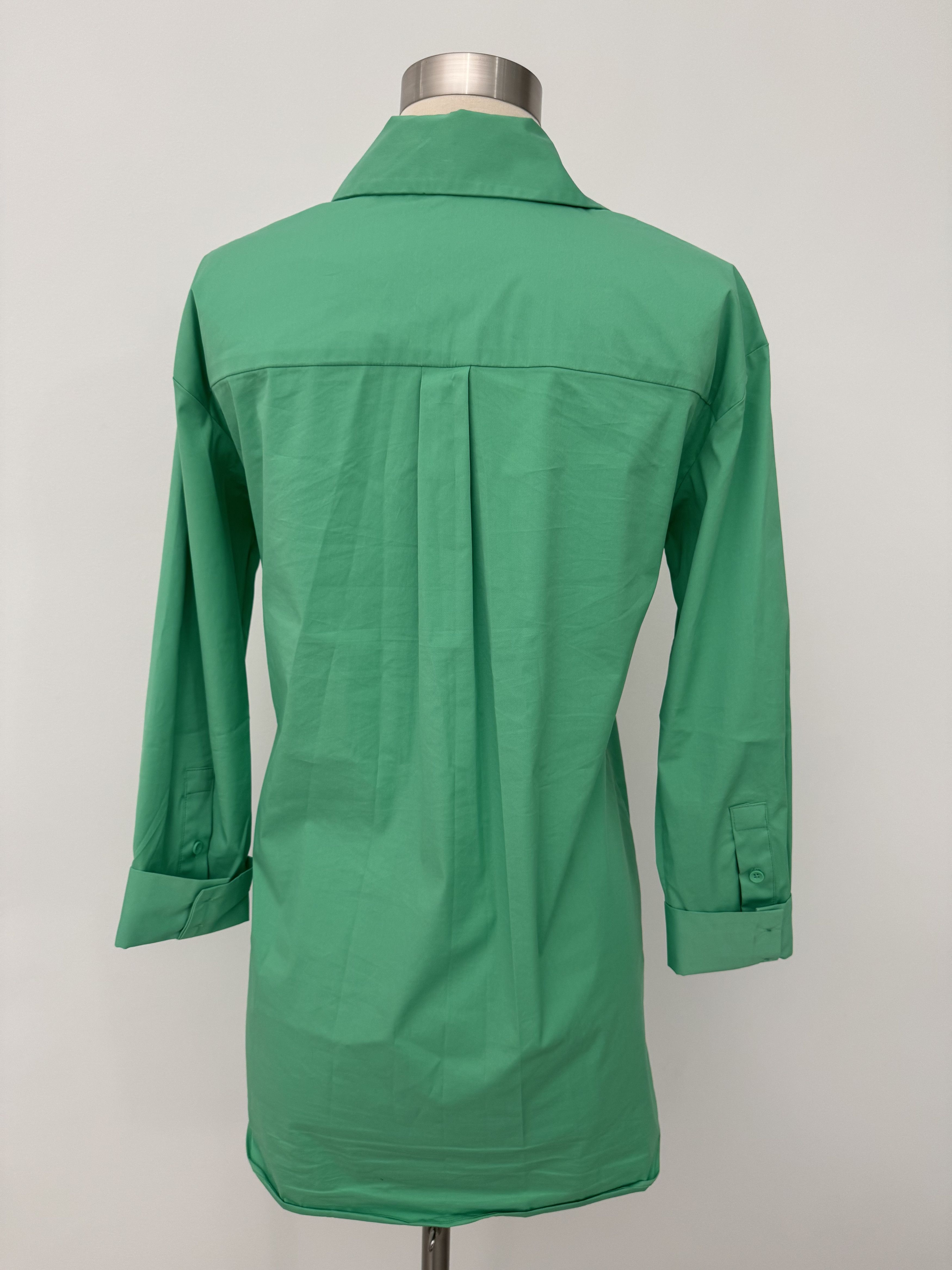 Alice + Olivia Green Button Down Shirt Dress Size XS / US 0-2 / IT 36-38 - 4 Thumbnail