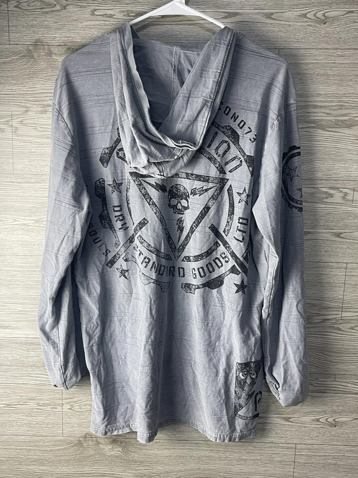 Affliction Y2K Affliction Hoodie Mens L Cross Skull Wings Pullover Size US L / EU 52-54 / 3 - 2 Thumbnail