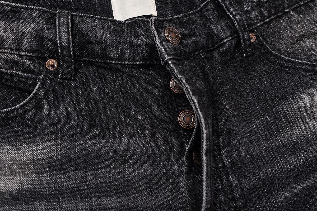 Jean × Vintage Streetwear Damaged Hole Washed Baggy Jeans Size US 33 - 4 Thumbnail