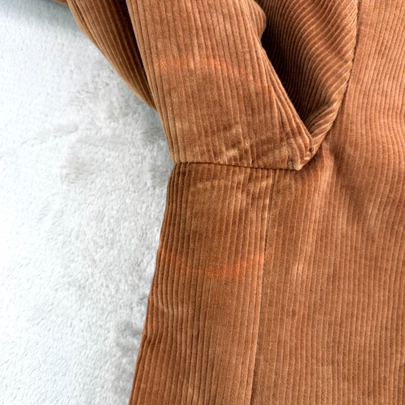 Frame FRAME Di Corduroy Double Breasted Oversized Blazer Jacket Camel Large Beige FRAME Blazer Women L Oversized Corduroy Autumn Spring 90s? Size L / US 10 / IT 46 - 7 Thumbnail