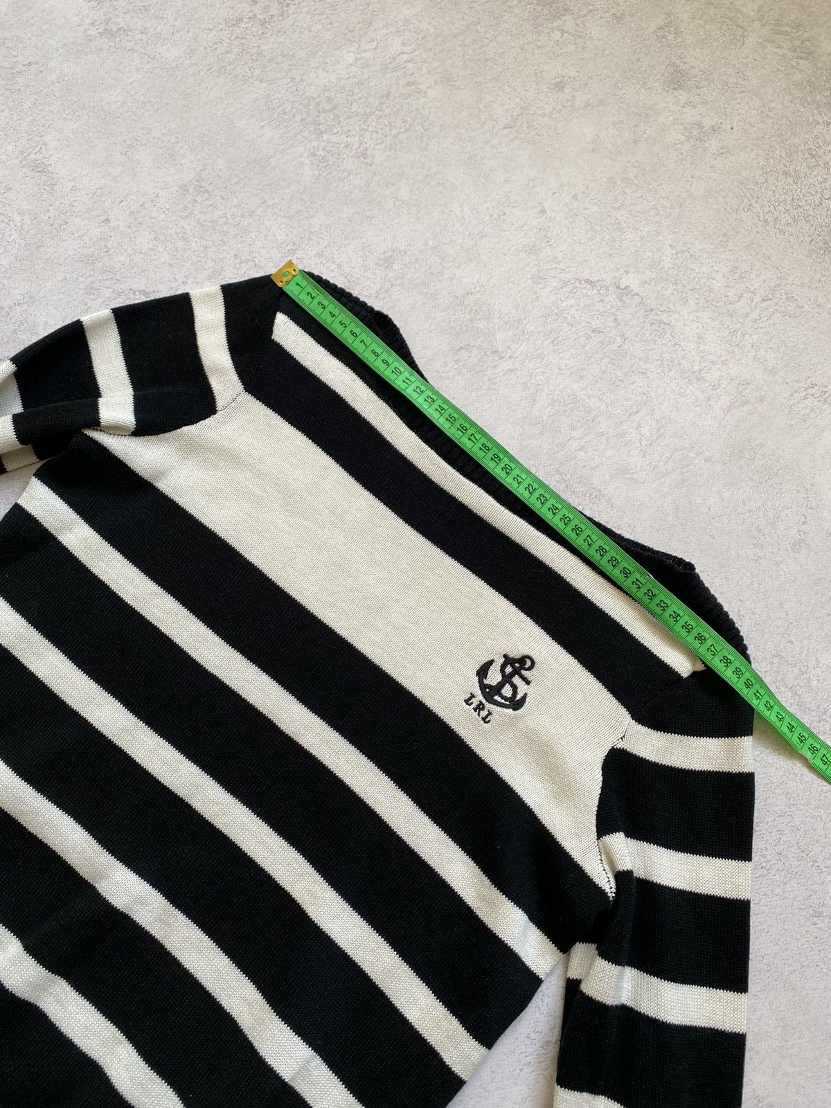 Polo Ralph Lauren Ralph Lauren Black Label Striped Boatneck Sweater Size S Size S / US 4 / IT 40 - 13 Thumbnail