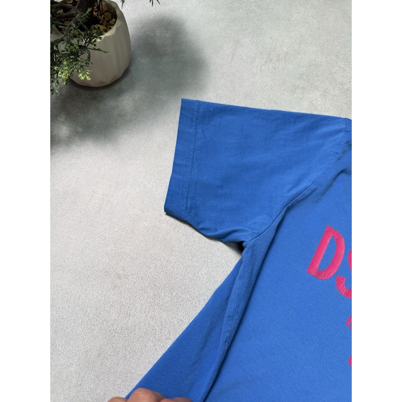 Dsquared2 Dsquared2 Big Logo Shirt Blue/Pink Size L Men Size US L / EU 52-54 / 3 - 9 Thumbnail