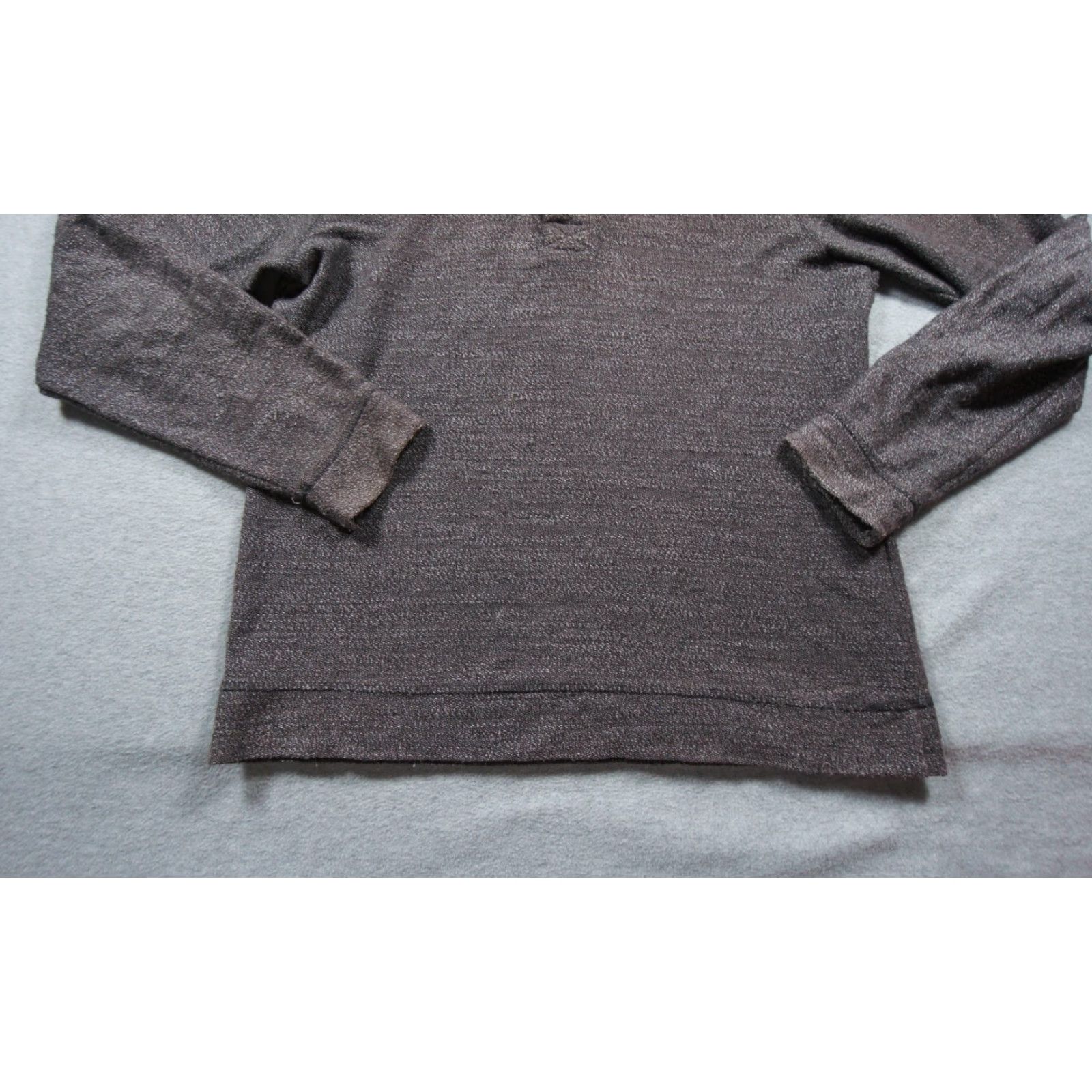 Marine Layer Marine Layer Mens Large Gray Henley Pullover Mock Neck Sweater Casual Shirt? Size US L / EU 52-54 / 3 - 3 Thumbnail