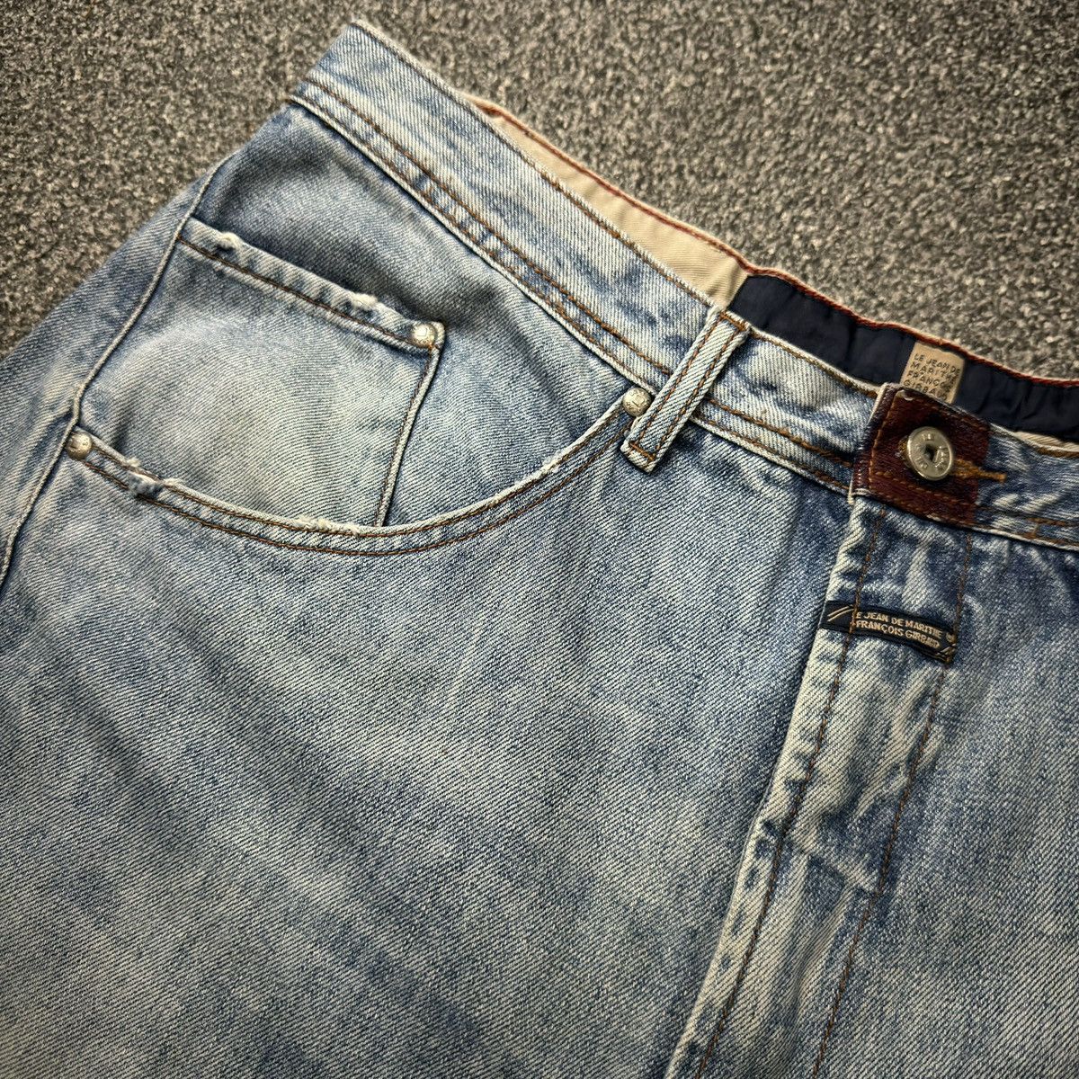 Marithe + Francois Girbaud Vintage Baggy MF+G Faded Denim Jnco Y2k Wide Leg Style Size US 36 / EU 52 - 12 Thumbnail