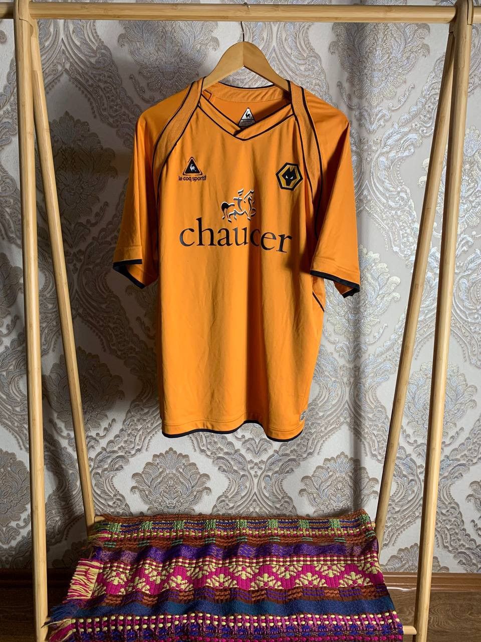 Le Coq Sportif × Vintage VERY RARE LE COQ SPORTIF FC WOLVERHAMPTON SOCCER JERSEY Y2K Size US M / EU 48-50 / 2 - 1 Thumbnail