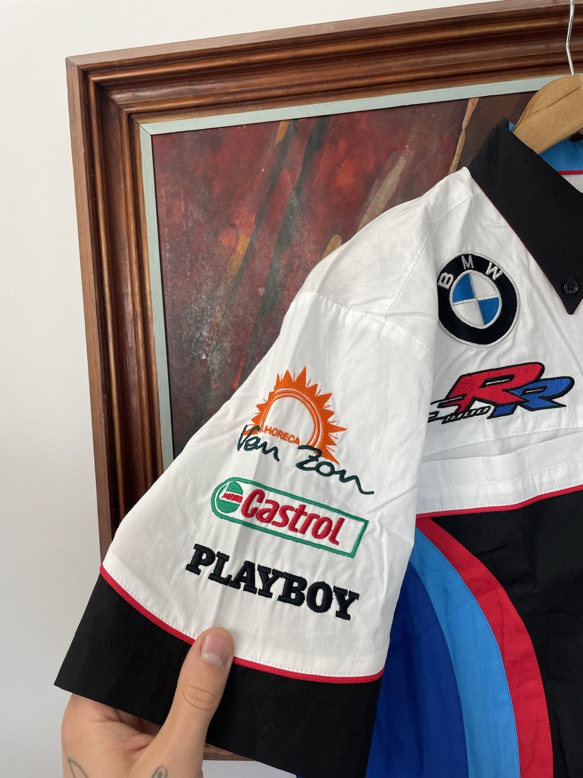 BMW Vintage Hype Racing Button Up Shirt BMW Playboy Rare Size US S / EU 44-46 / 1 - 3 Thumbnail