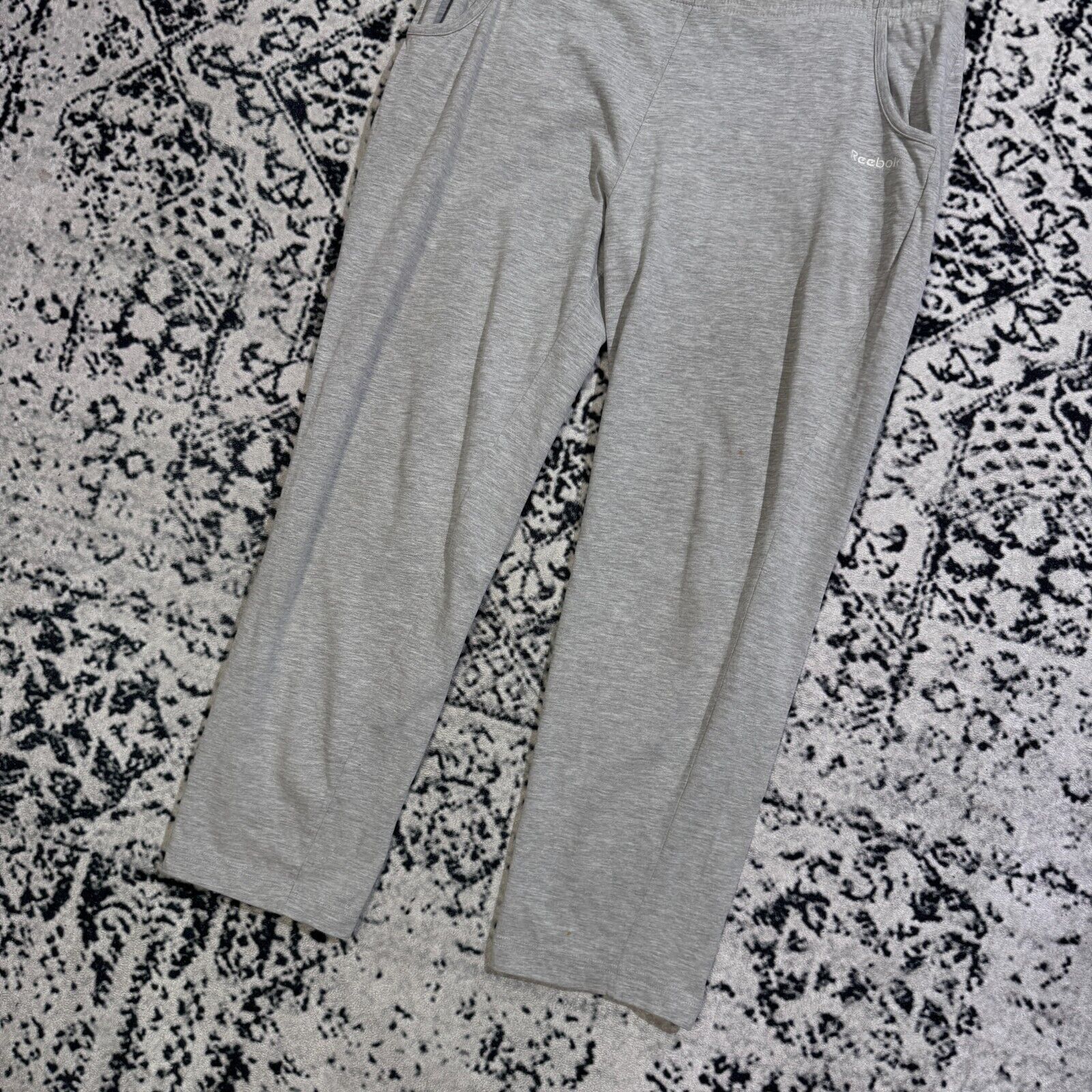 Reebok × Vintage Vintage Reebok Gray Cotton Sweatpants Size XL 90s Archive Size US 36 / EU 52 - 3 Thumbnail
