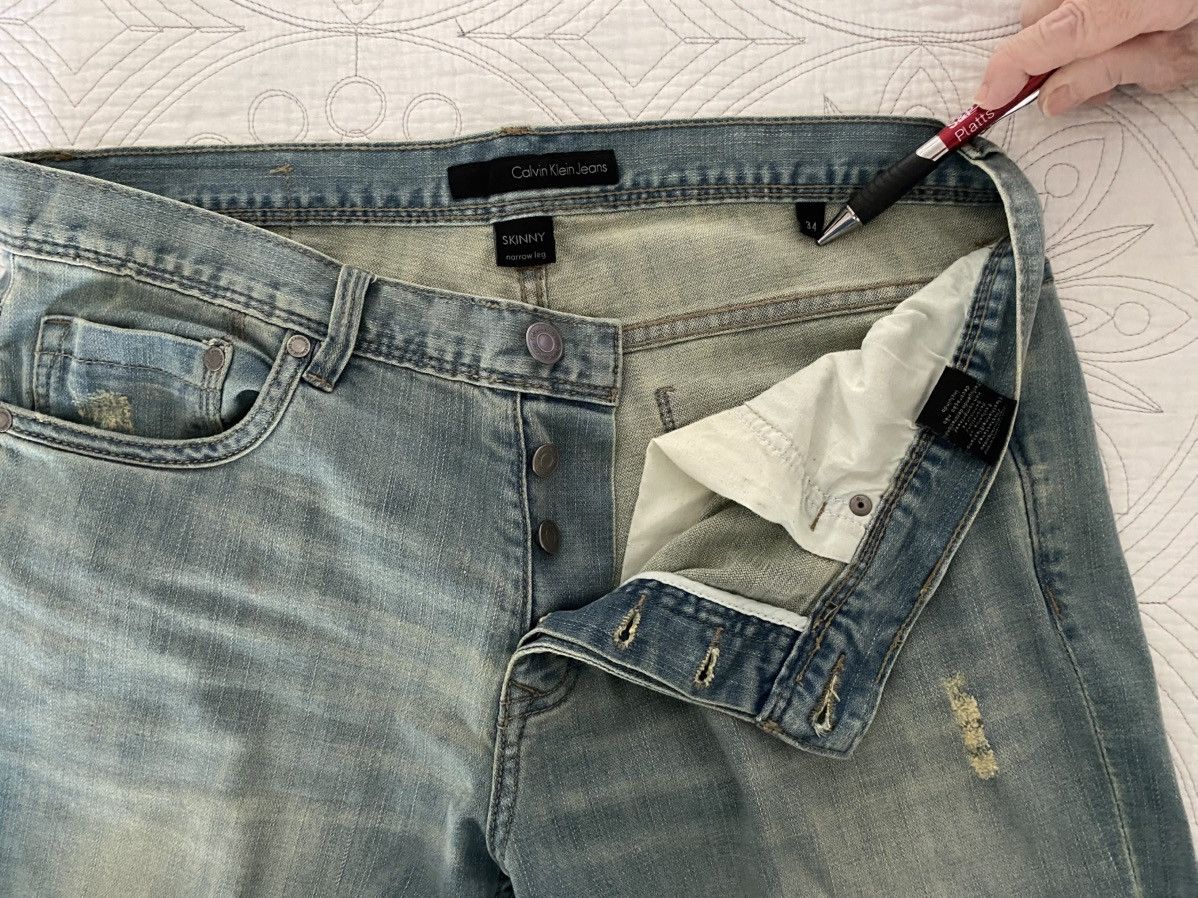 Calvin Klein Calvin Klein CK Jeans Mens Stretch Skinny Blue Size 34x27 Size US 34 / EU 50 - 4 Thumbnail