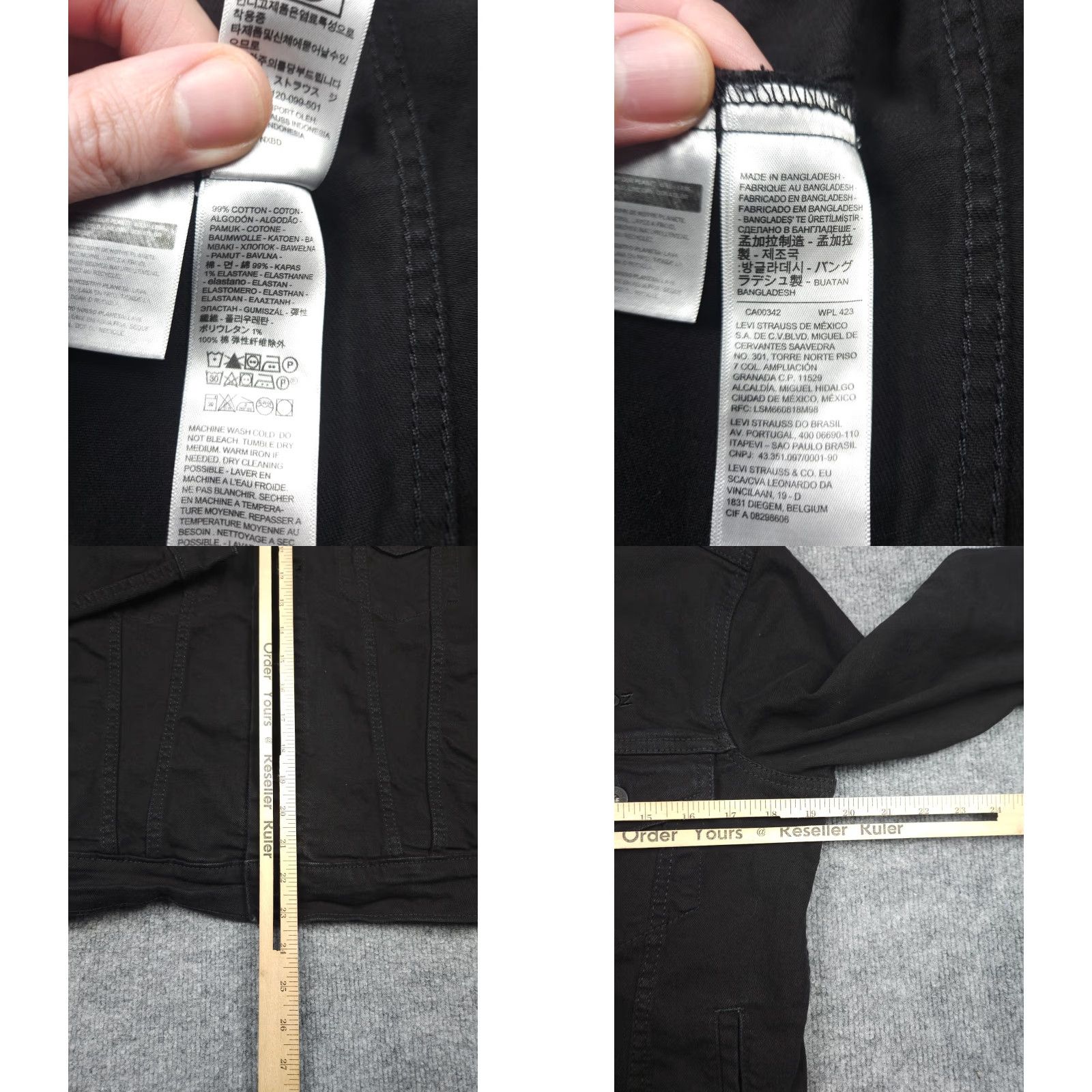 Levi's **Levi's Men's XS Black Embroidered Trucker Jacket** User: Levi's Men's XS Black Embroidered Trucker Jacket Size US XS / EU 42 / 0 - 8 Thumbnail