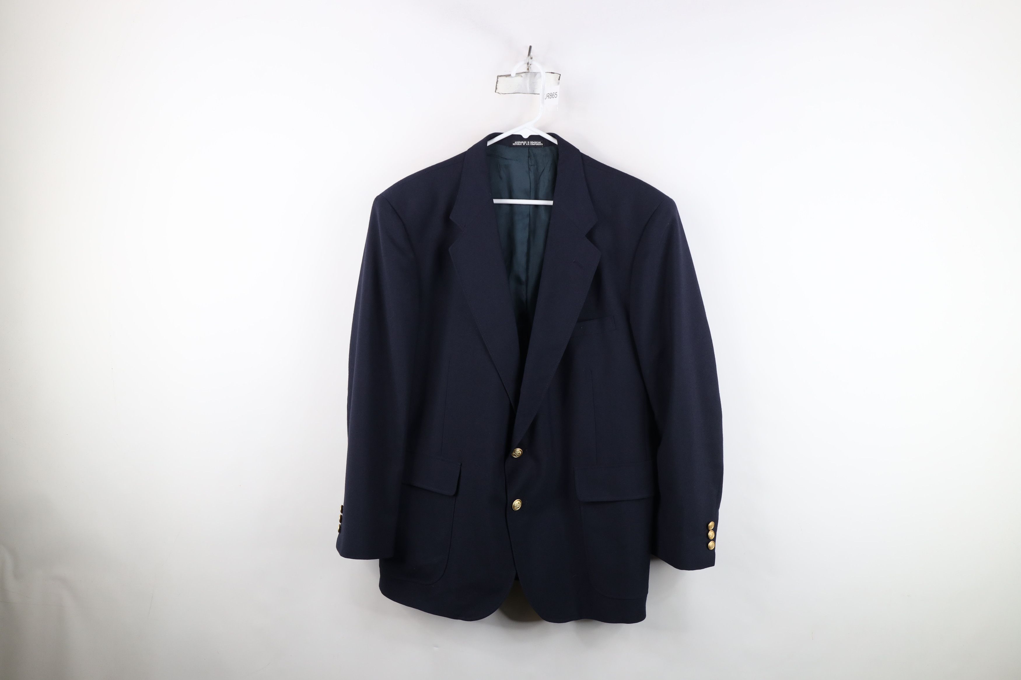 Vintage Vintage 90s Streetwear Suit Coat Blazer Jacket Navy Blue Size US XXL / EU 58 / 5 - 1 Thumbnail