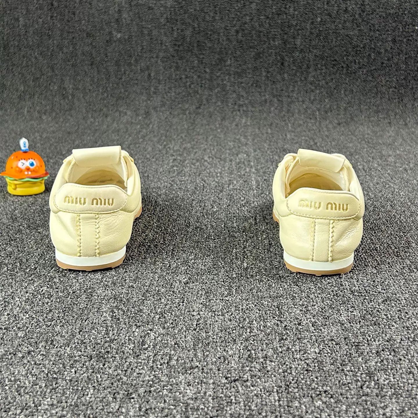 Miu Miu MIU MIU Beige German Trainer 36 Worn 1x Size US 5.5 / IT 35.5 - 5 Thumbnail