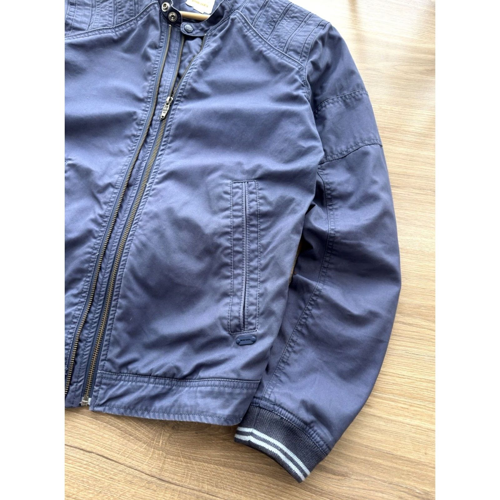 Diesel DIESEL VINTAGE BIKER JACKET Denim Blue Cotton Size M Men Classic 80s 90s Retro Streetwear Size US M / EU 48-50 / 2 - 5 Thumbnail