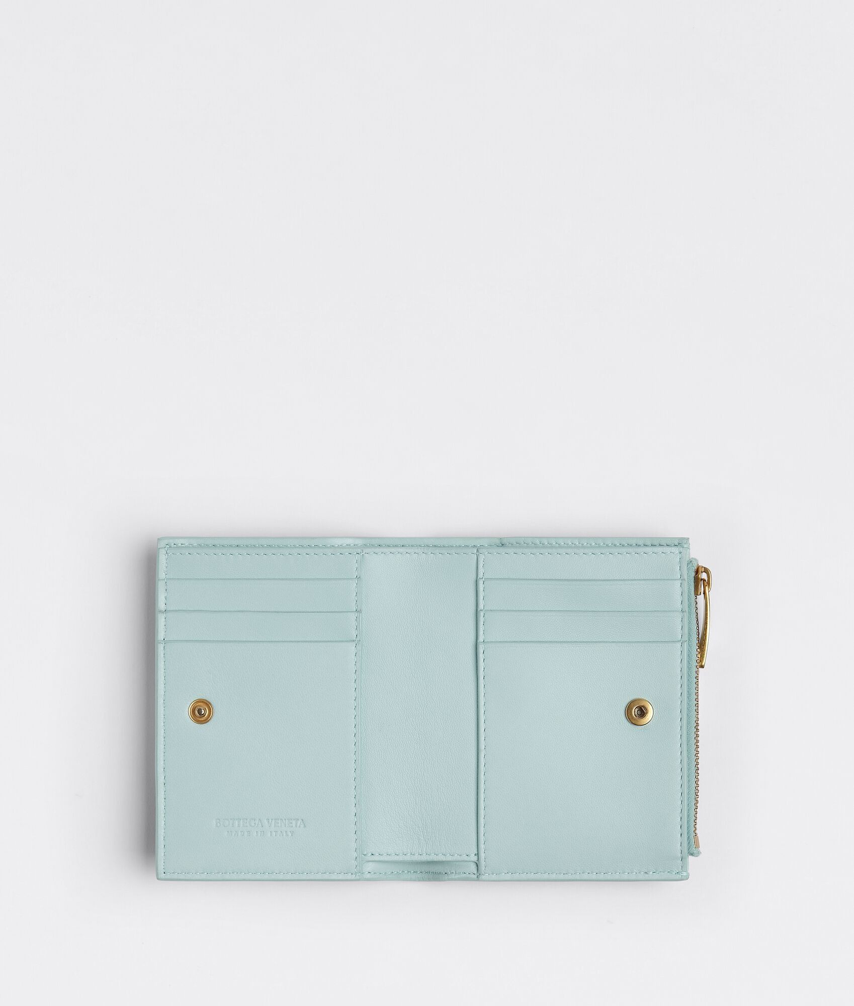 o1n1vont0125 Size: OS / Bi-Fold Zipper Wallet in Teal