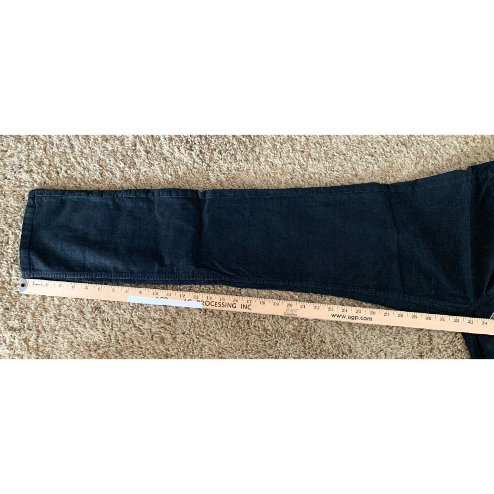 Vintage Tailor Vintage Pants Straight Navy Blue 30x34 Cotton Corduroy Men Regular Belt Loops 5-Pocket NWT Size US 30 / EU 46 - 3 Thumbnail
