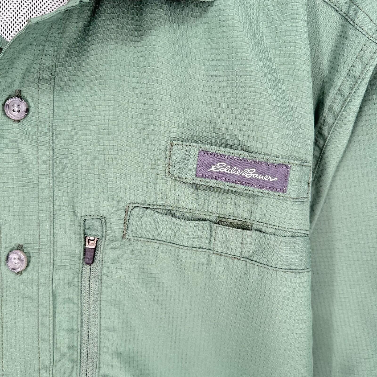 Eddie Bauer Eddie Bauer Shirt Green Lightweight Tech Woven Summer Mens M Size US M / EU 48-50 / 2 - 3 Thumbnail