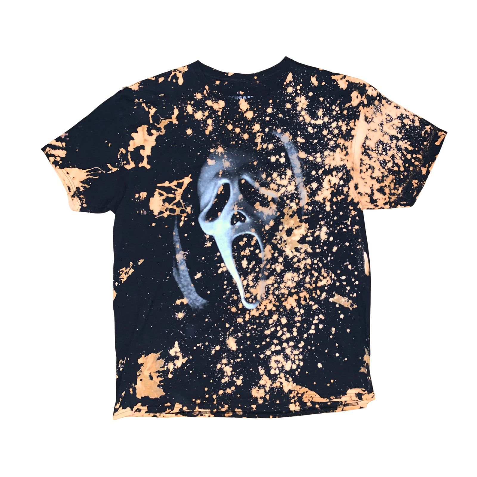 Other Scream Ghost Face Bleach Dye T-Shirt Black Large Size US XL / EU 56 / 4 - 1 Thumbnail