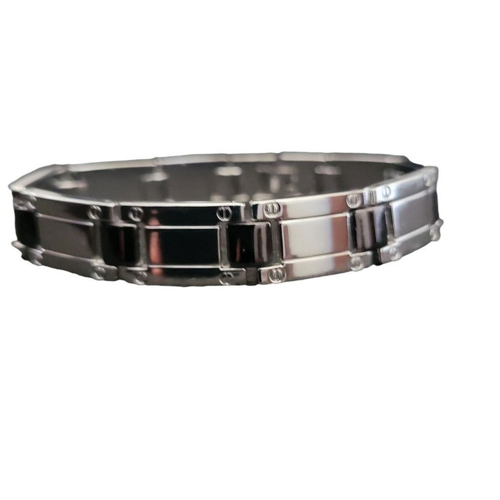 Other Men's Stainless Silver Bracelet. 8.5 Inch. New Without Tags Size ONE SIZE - 1 Thumbnail