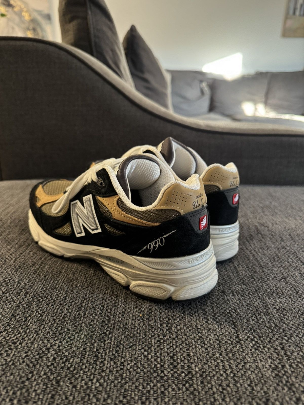 New Balance Teddy Santis x New Balance 990v3 Made in USA 'Black Tan' Size US 7.5 / EU 40-41 - 3 Thumbnail
