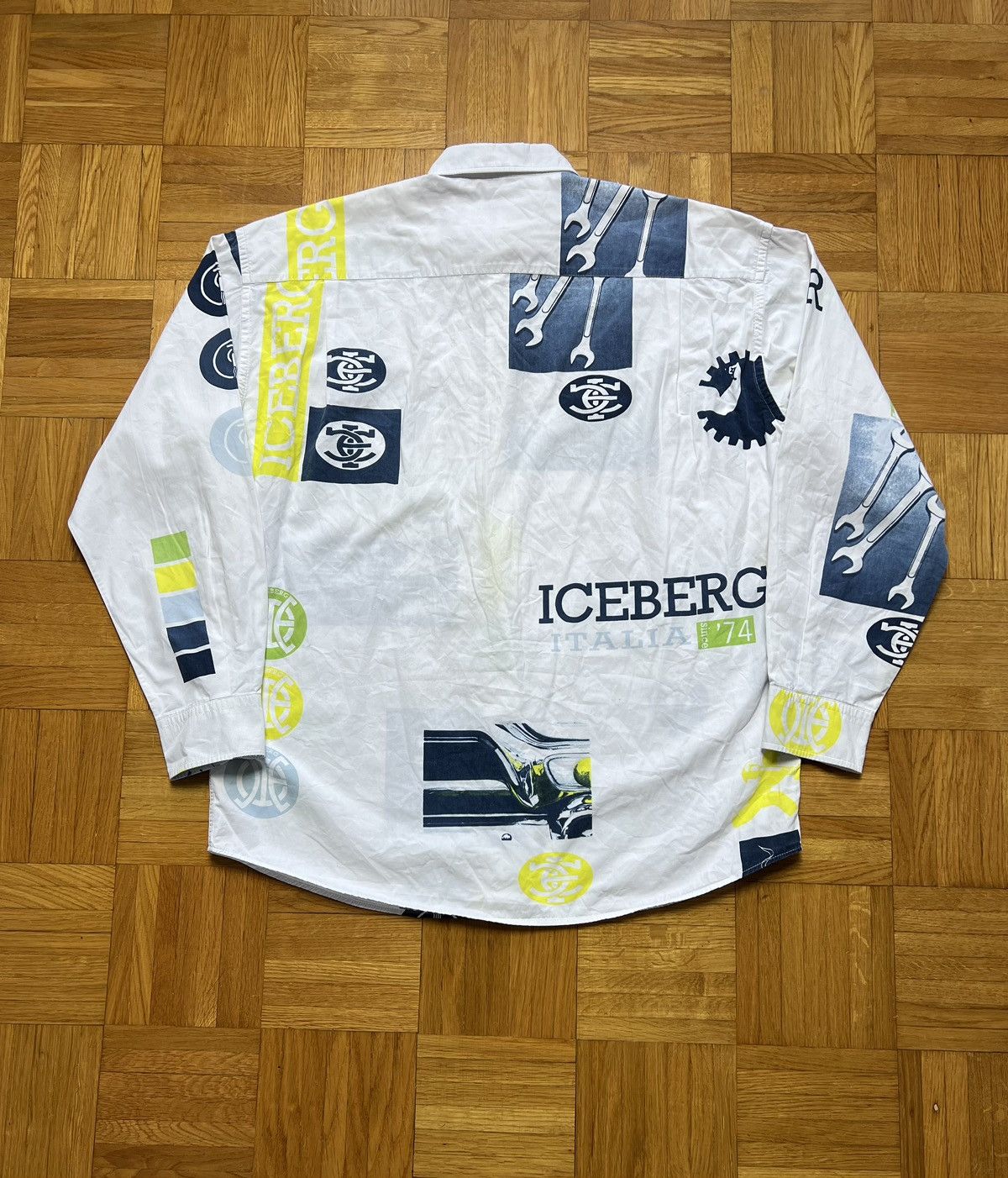 Iceberg Shirt Iceberg multi logo rare italy Size US L / EU 52-54 / 3 - 2 Thumbnail