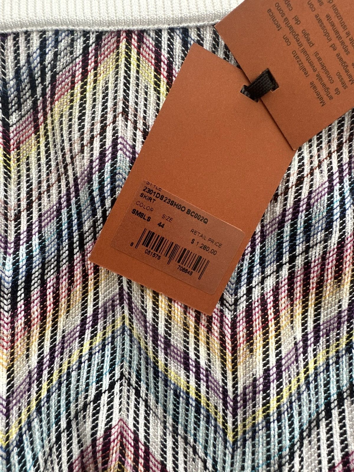 Missoni Missini Midi Skirt (multi colored) Size 30" / US 8 / IT 44 - 2 Thumbnail